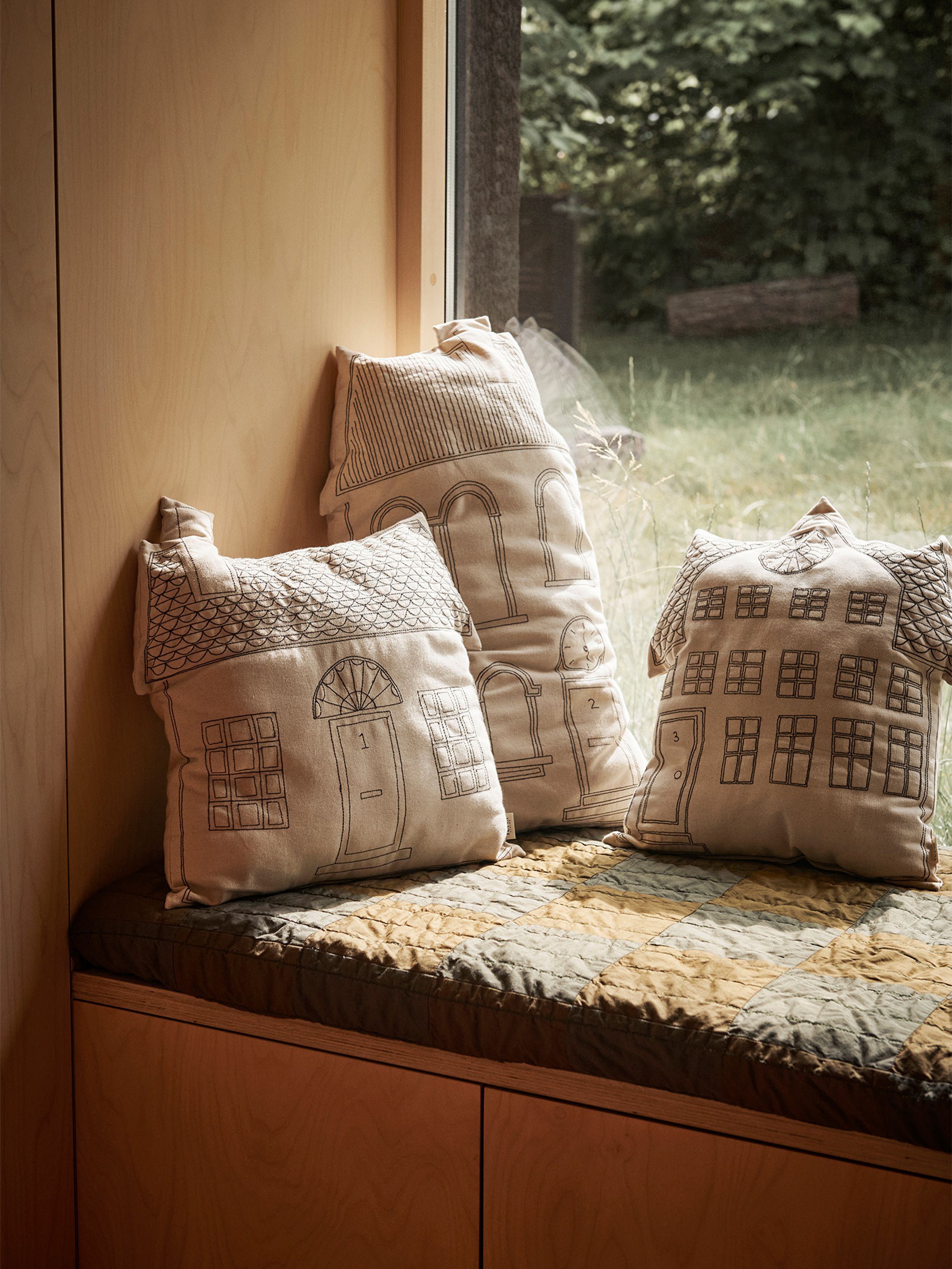 Ferm Living - - Abode Cushion - Abode Cushion - Tall - Clock
