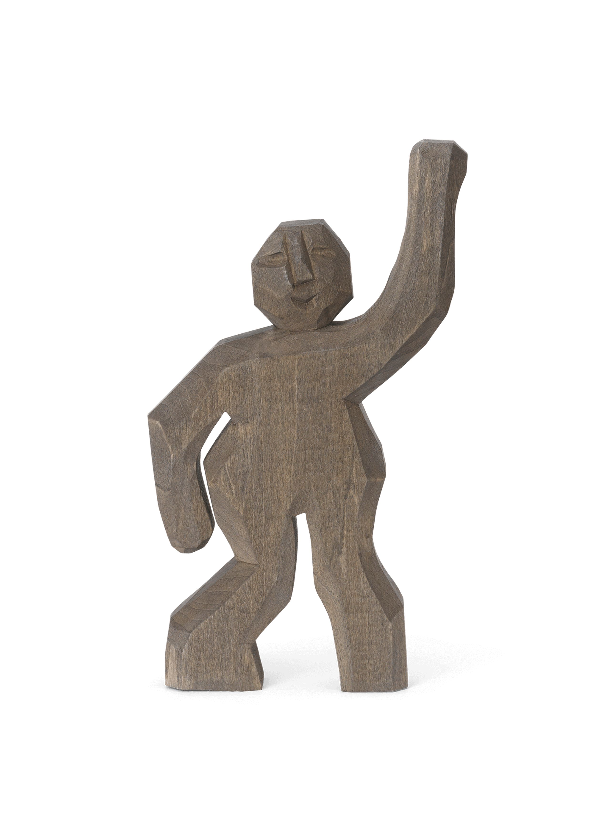 Ferm Living - - Aksel Han - Aksel Hand-carved Figure - Anthracite