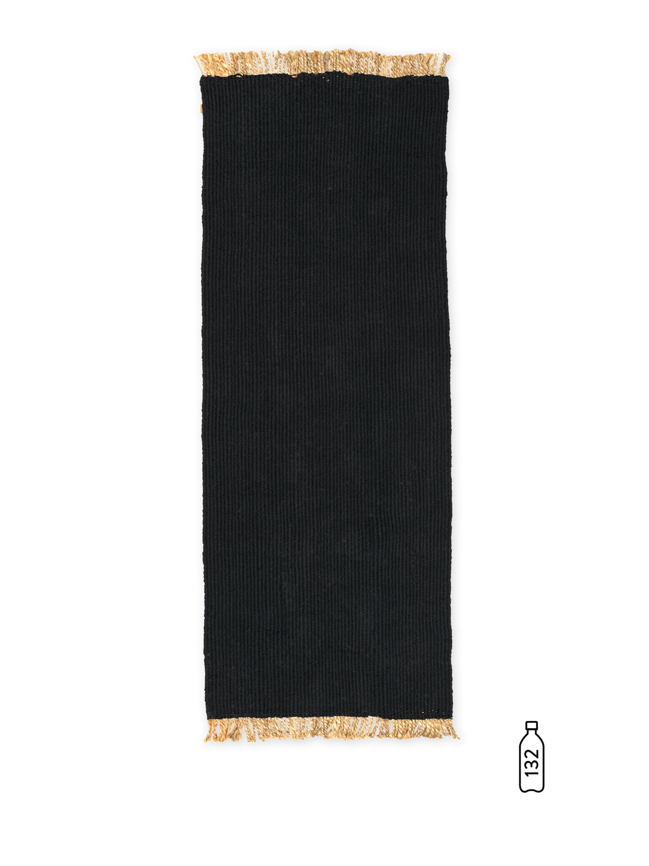 Ferm Living - - Block Runner - Block Runner - Black/Natural