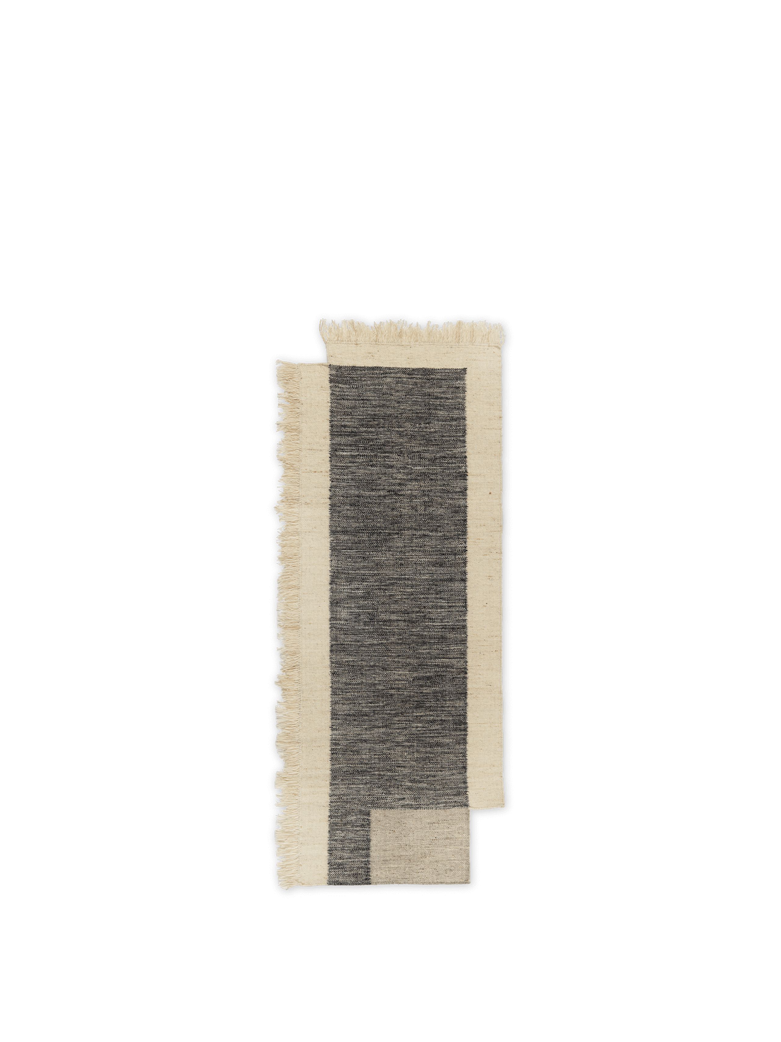 Ferm Living - Tapijt - Counter Runner - Counter Runner 80 x 200 - Charcoal/Off-white
