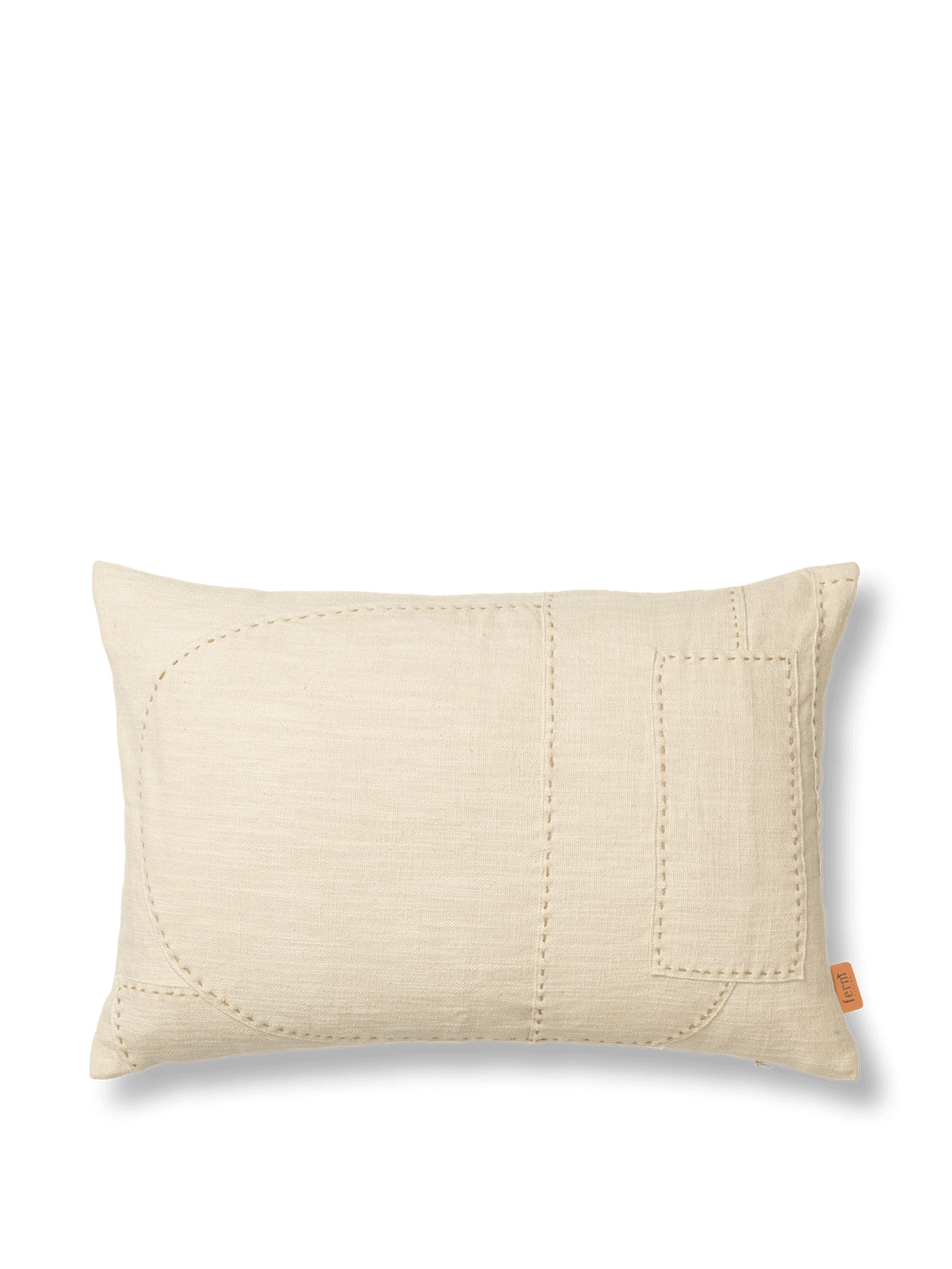 Ferm Living - Kissen - Darn Cushion - Darn Cushion - Rectangular - Natural