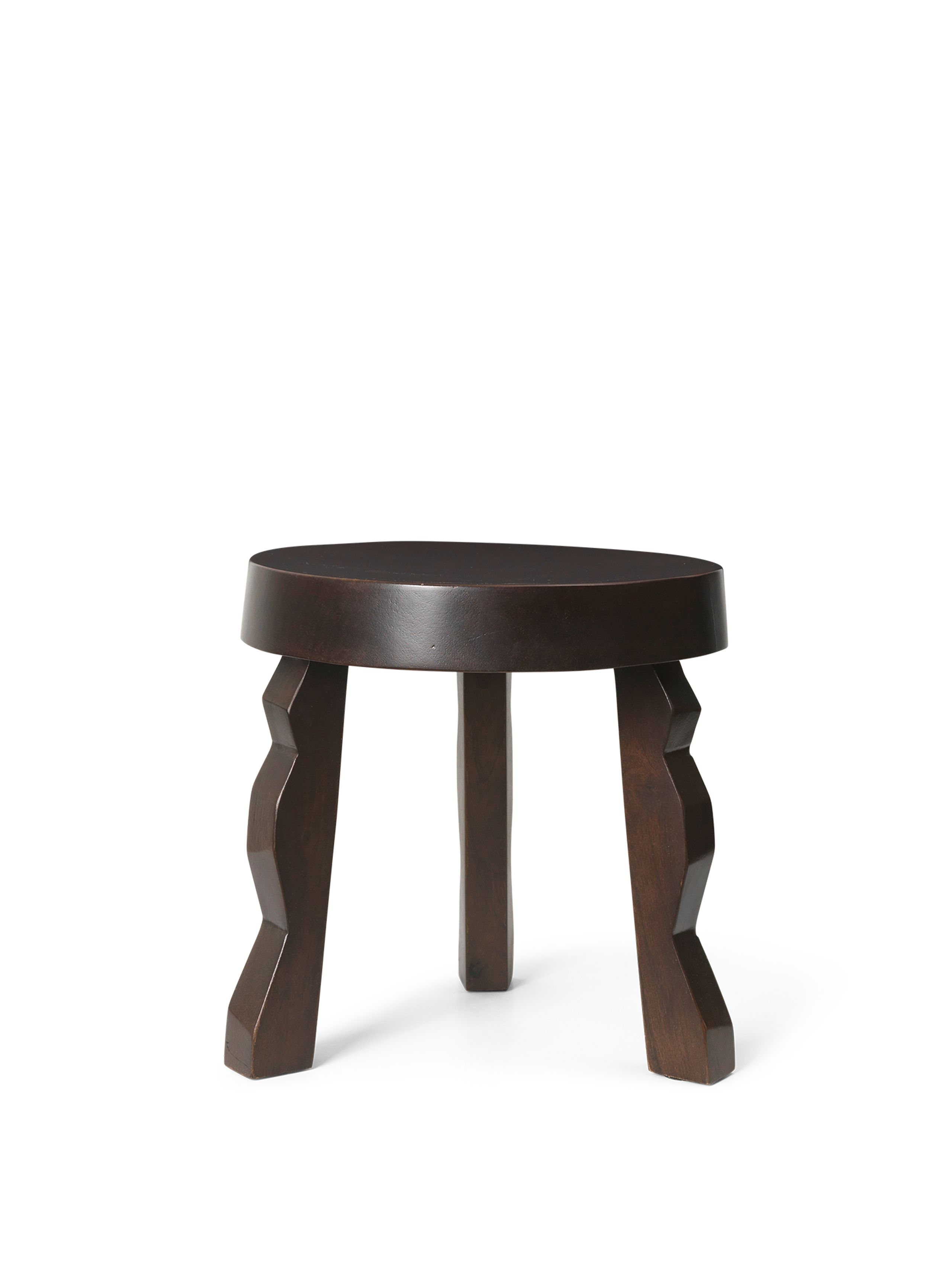 Ferm Living - - Faye Stool - Faye Stool - Dark Stained Mango