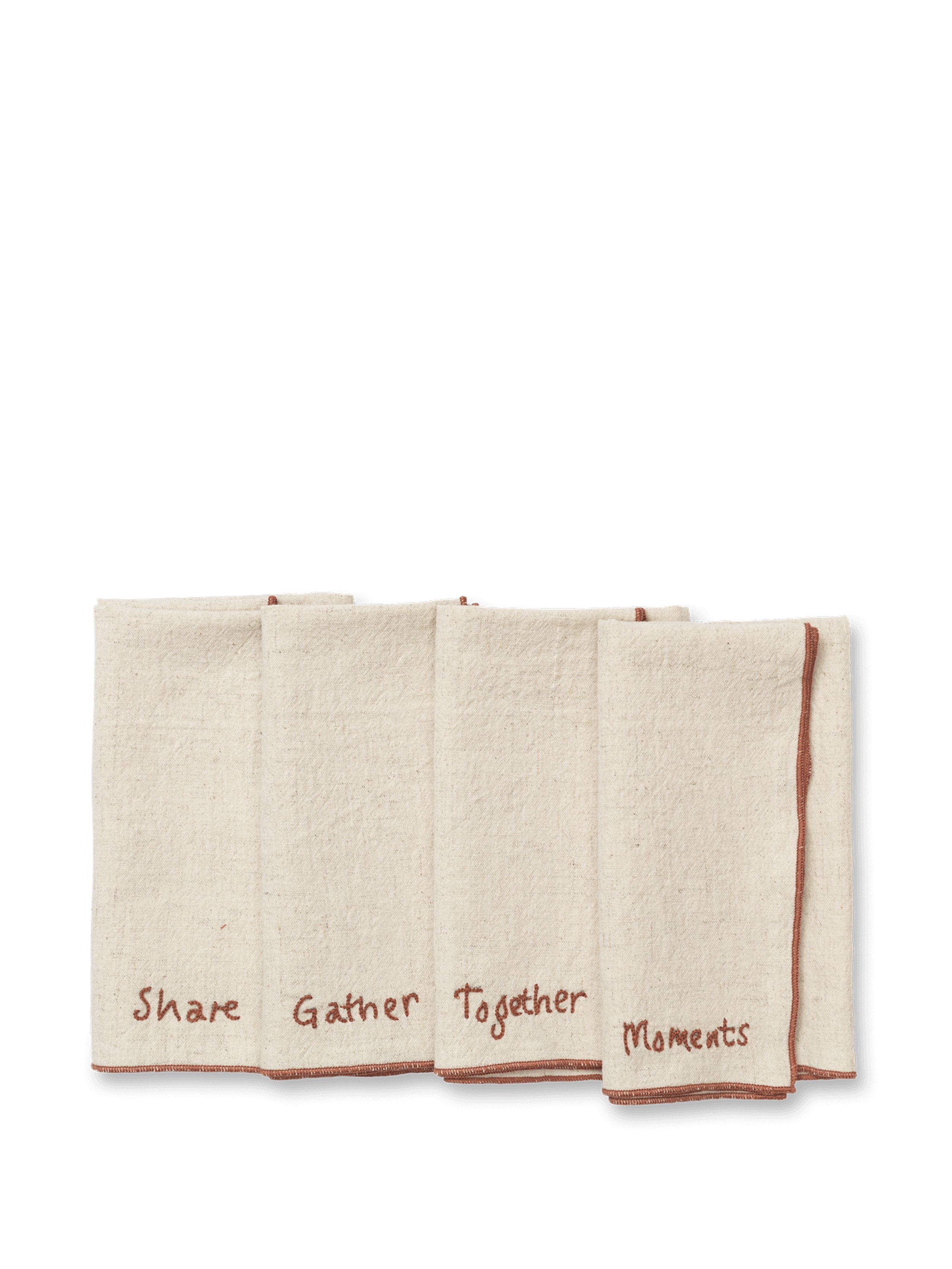 Ferm Living - - Occasion Napkins - Occasion Napkins - Set of 4 - Natural