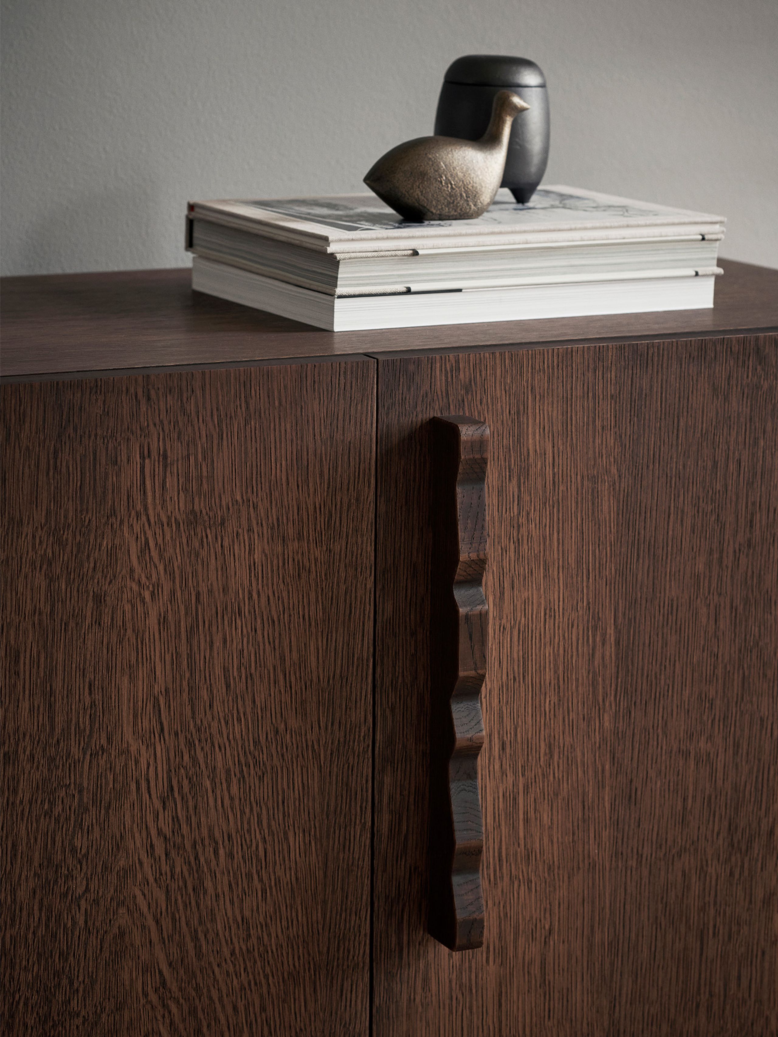 Ferm Living - - Unda Sideboard - Unda Sideboard - Dark Stained Oak