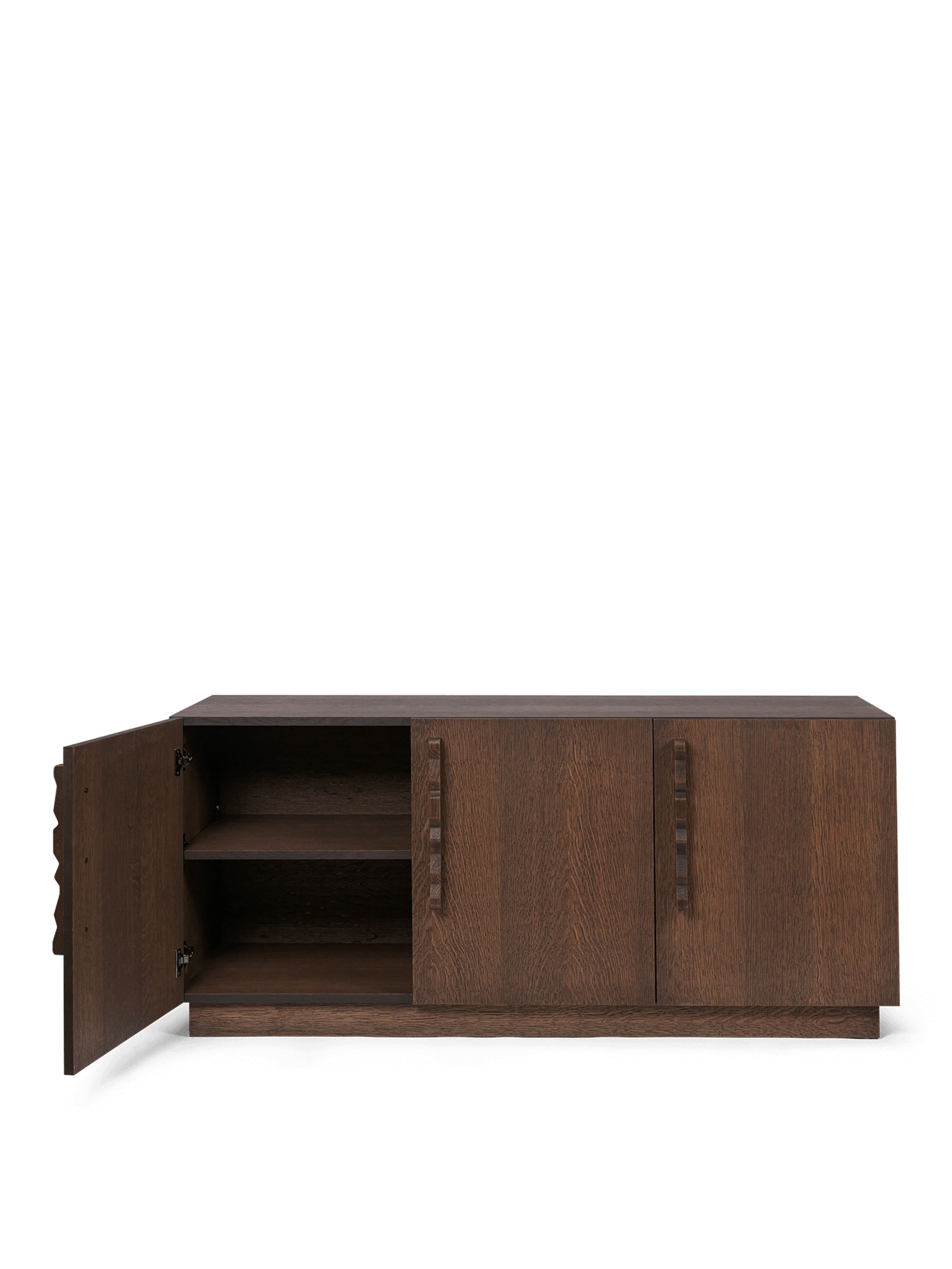 Ferm Living - - Unda Sideboard - Unda Sideboard - Dark Stained Oak