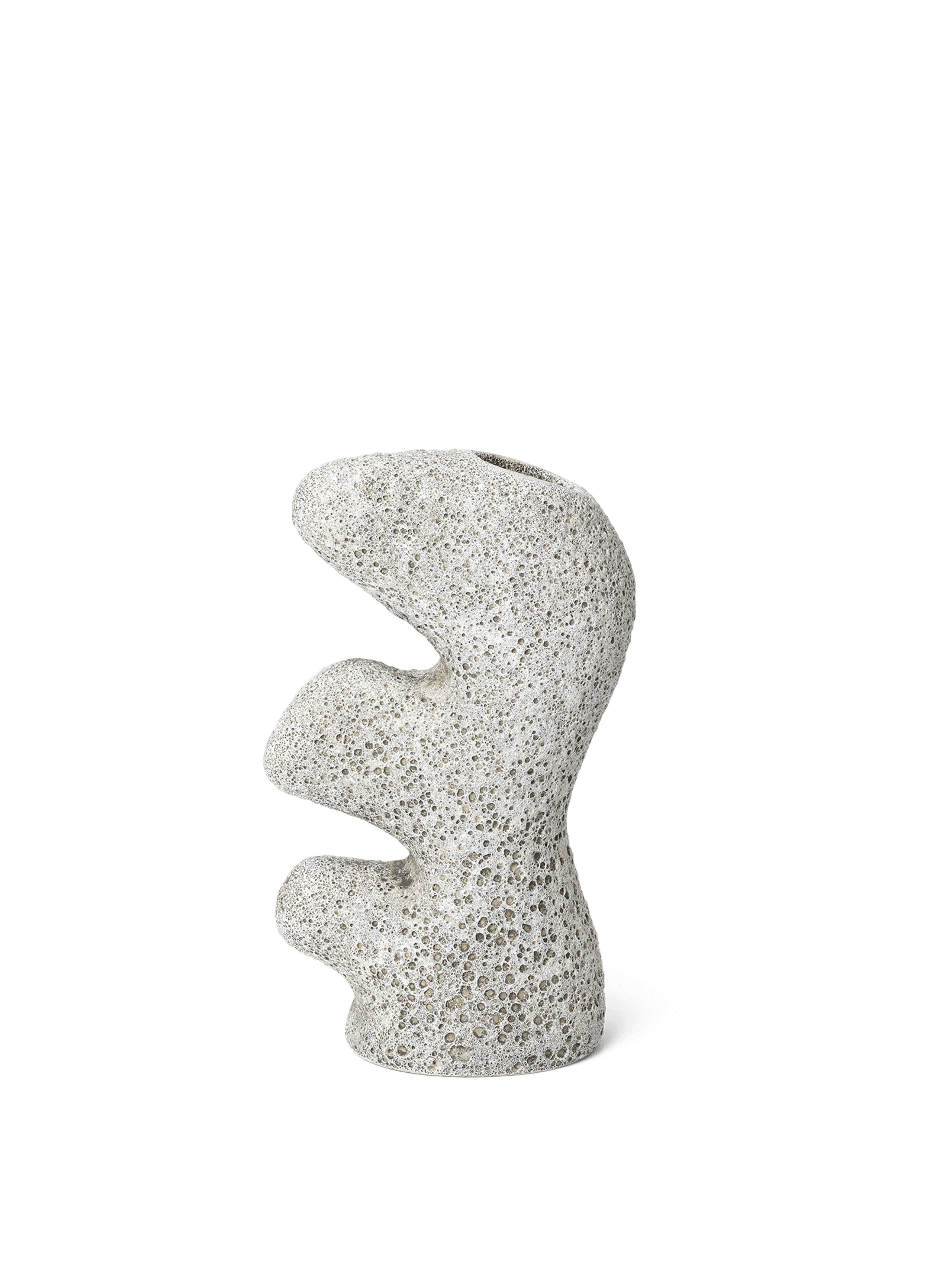 Ferm Living - - Yara Vase - Yara Vase - Small - Grey Pumice