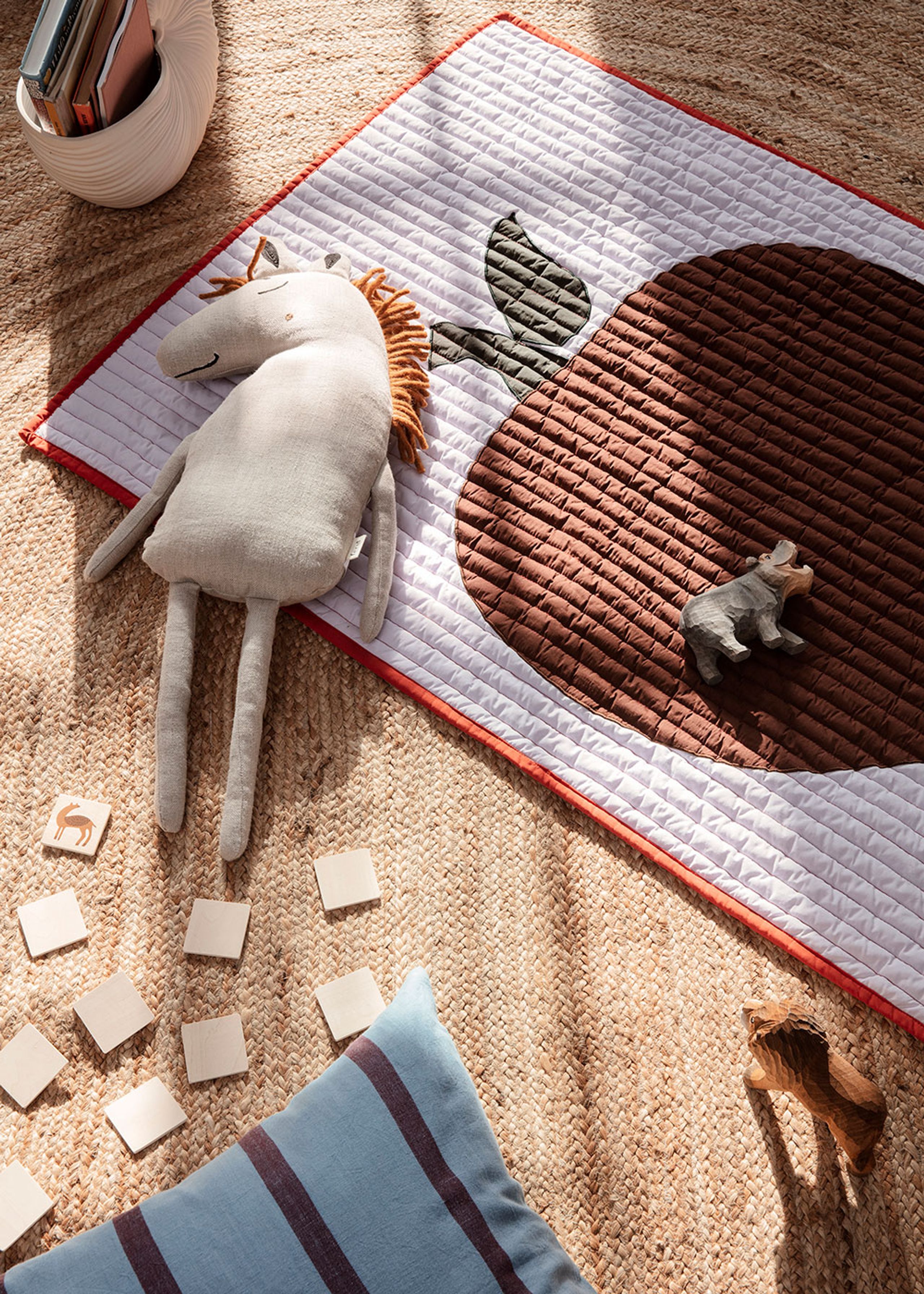 Ferm Living - Figur - Animal Hand-Carved - Hippo