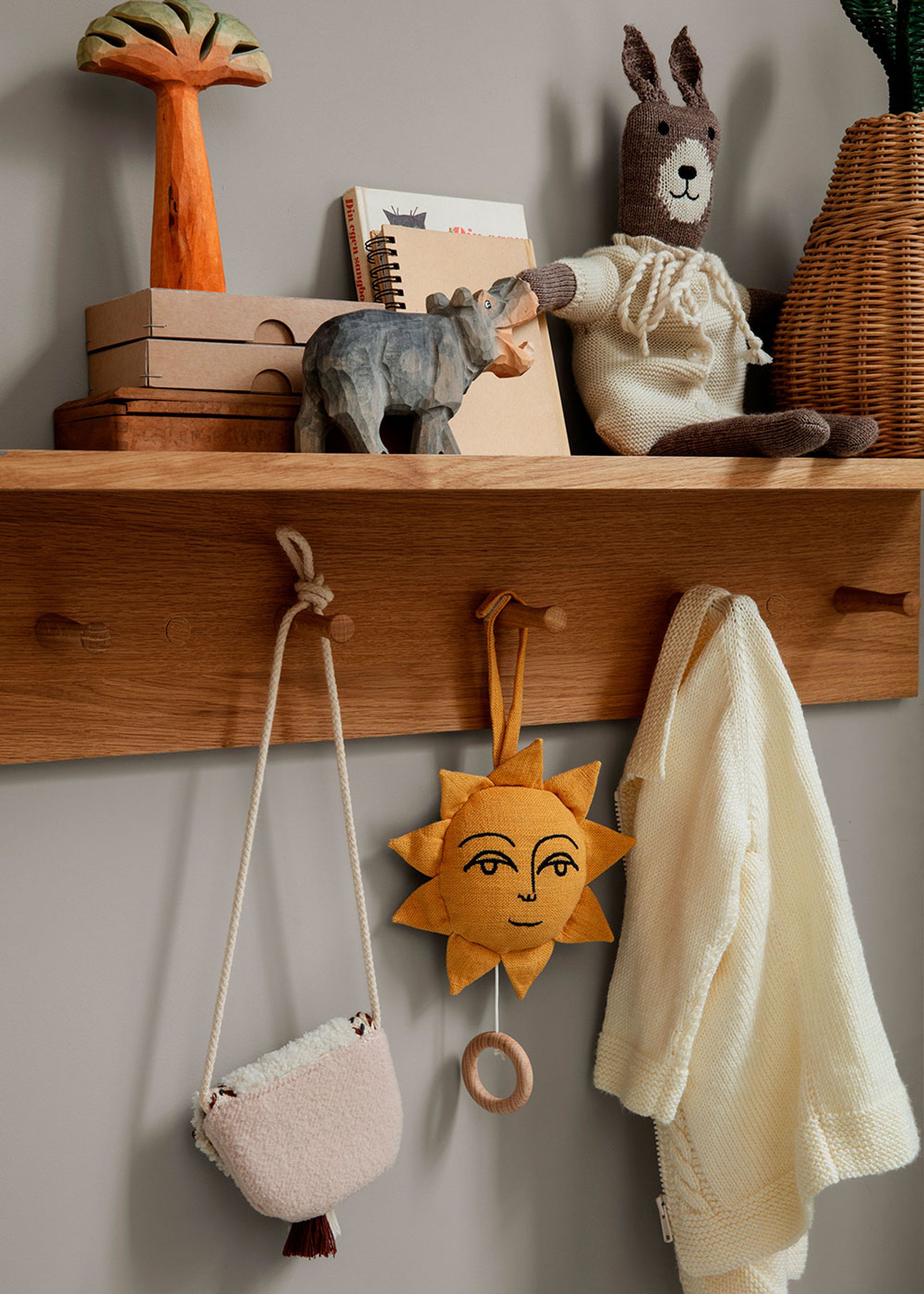 Ferm Living - Figur - Animal Hand-Carved - Hippo