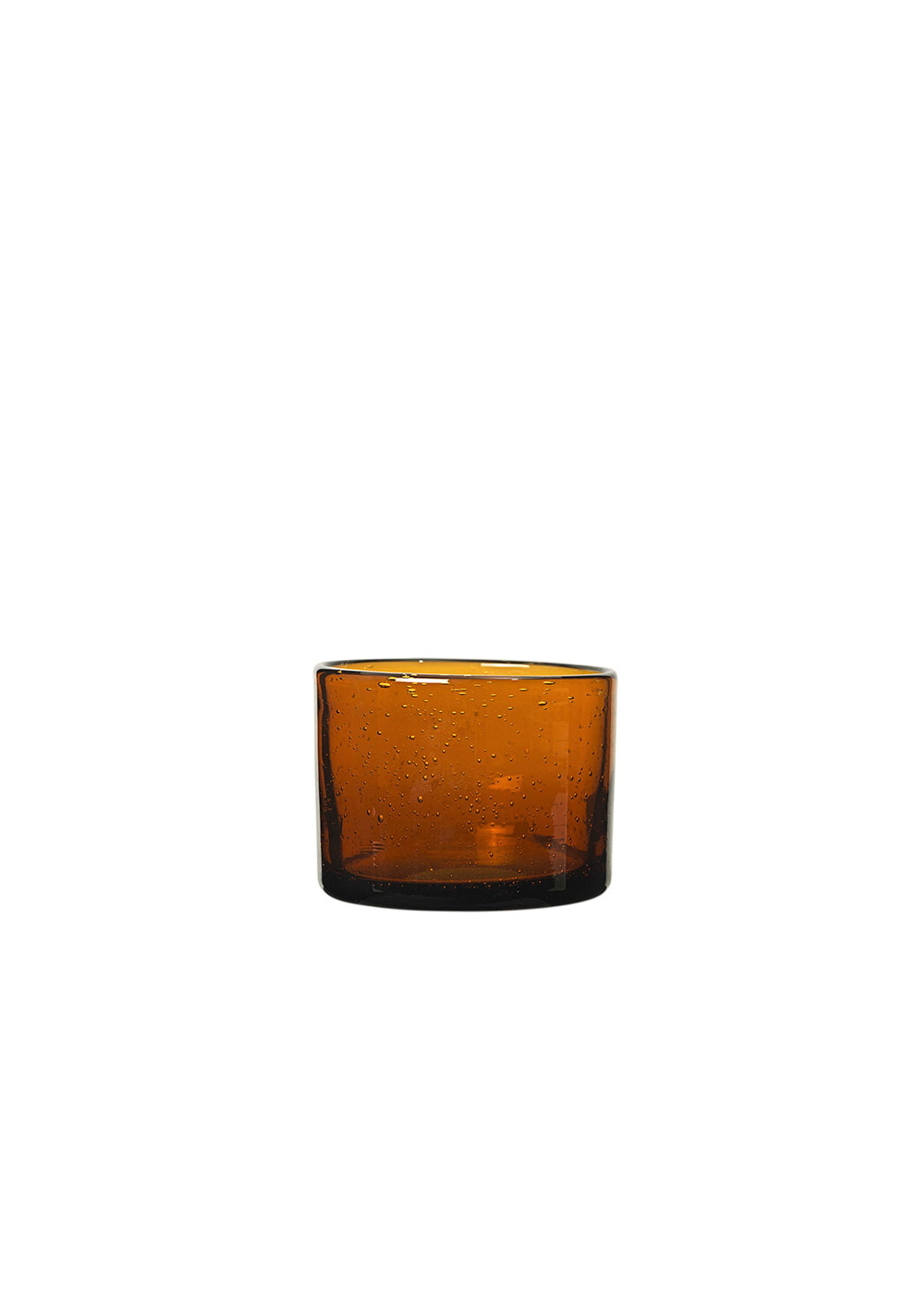 Ferm Living - Lasi - Oli Water Glass - Amber - Low