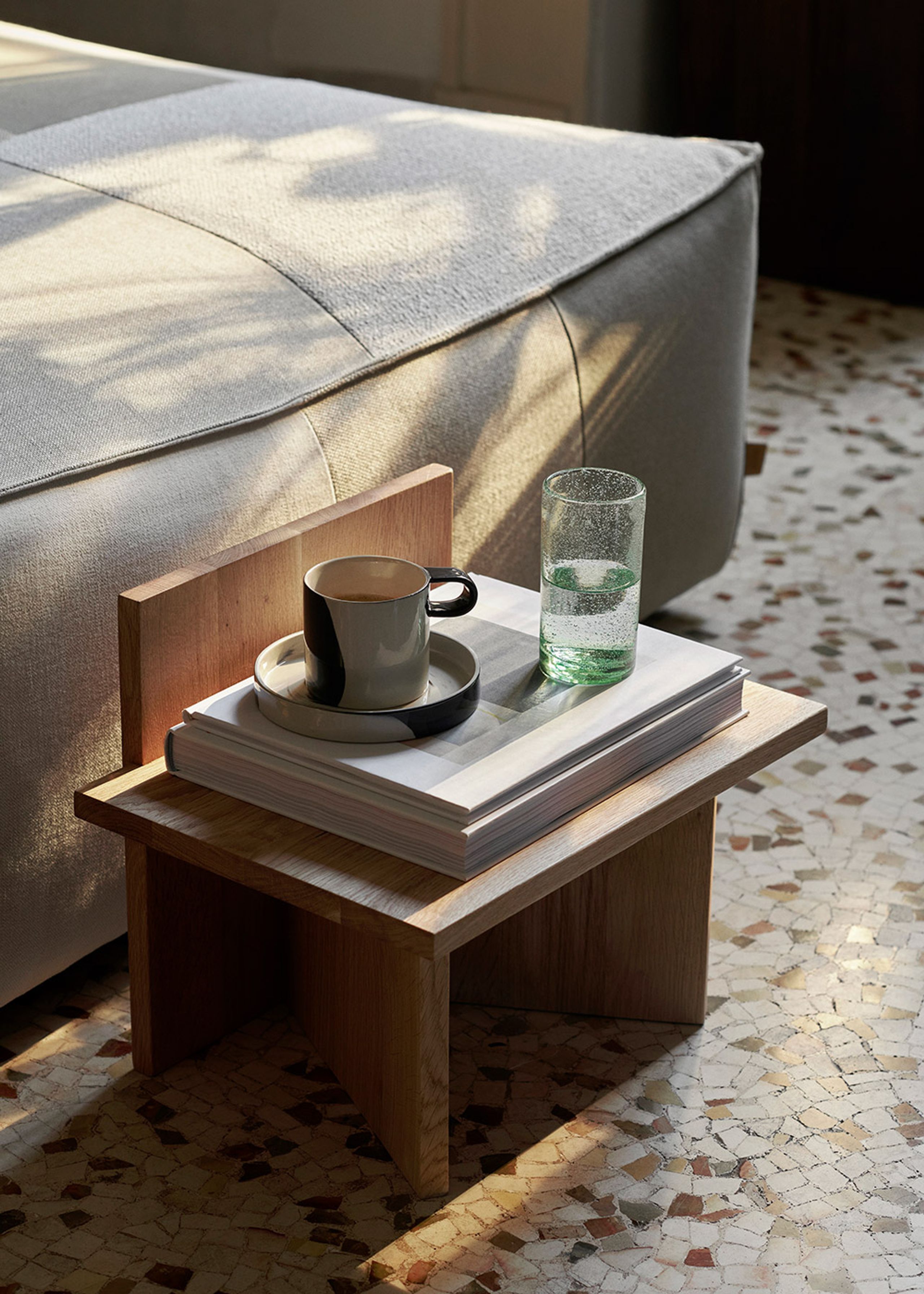 Ferm Living - Lasi - Oli Water Glass - Amber - Low