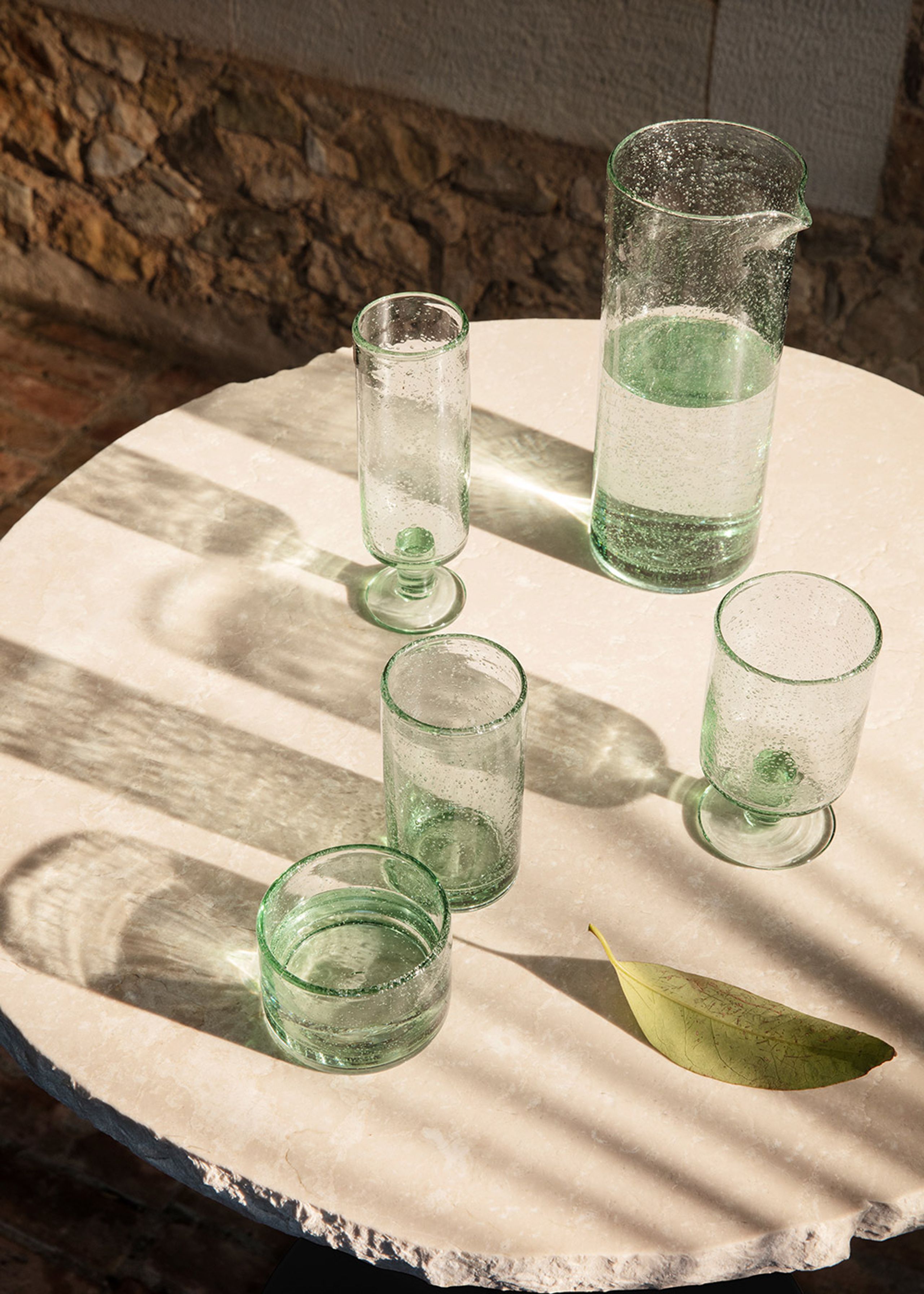 Ferm Living - Sklo - Oli Water Glass - Clear - Tall