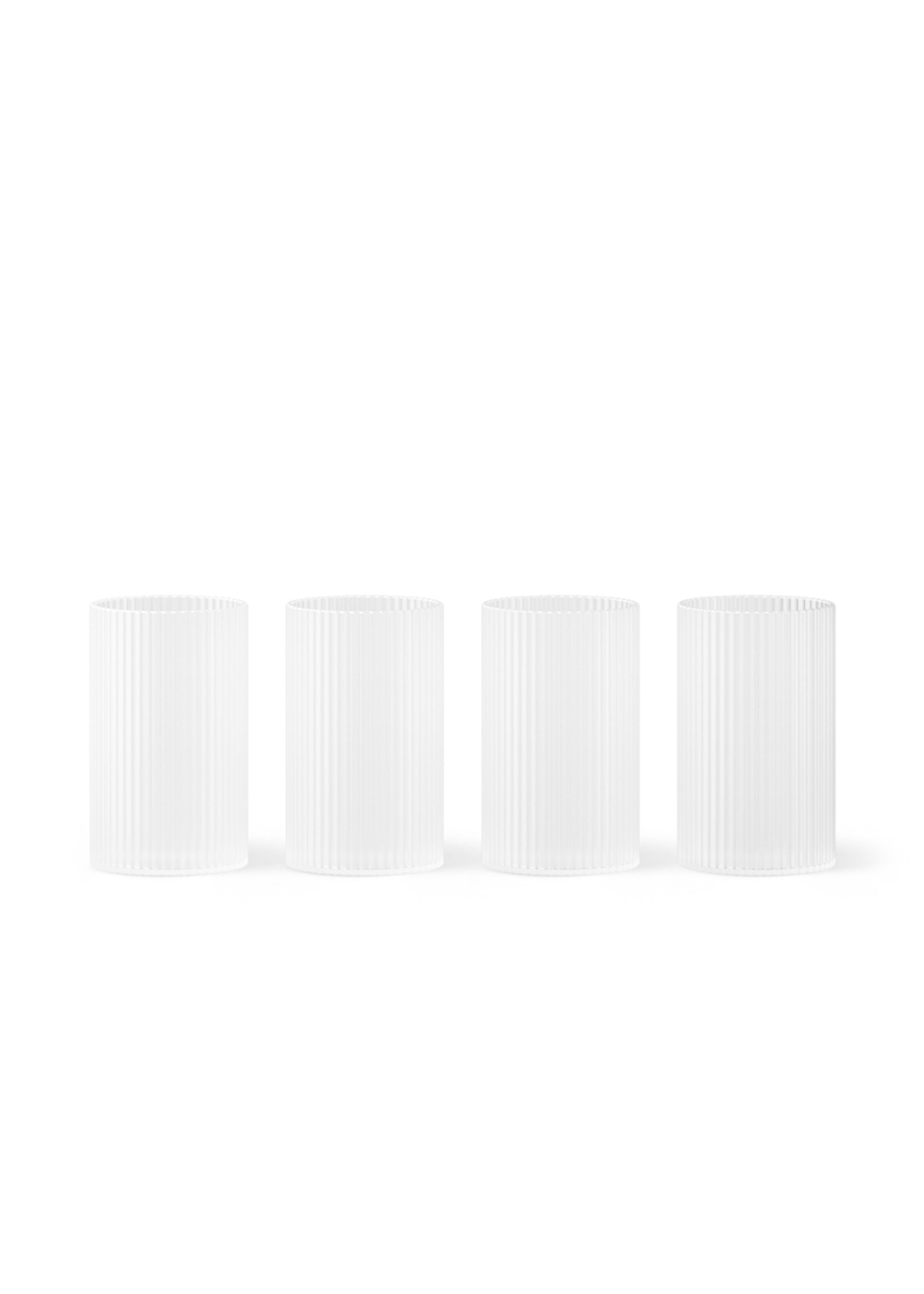 Ferm Living - Glass - Ripple Verrines (Set of 4) - Frosted