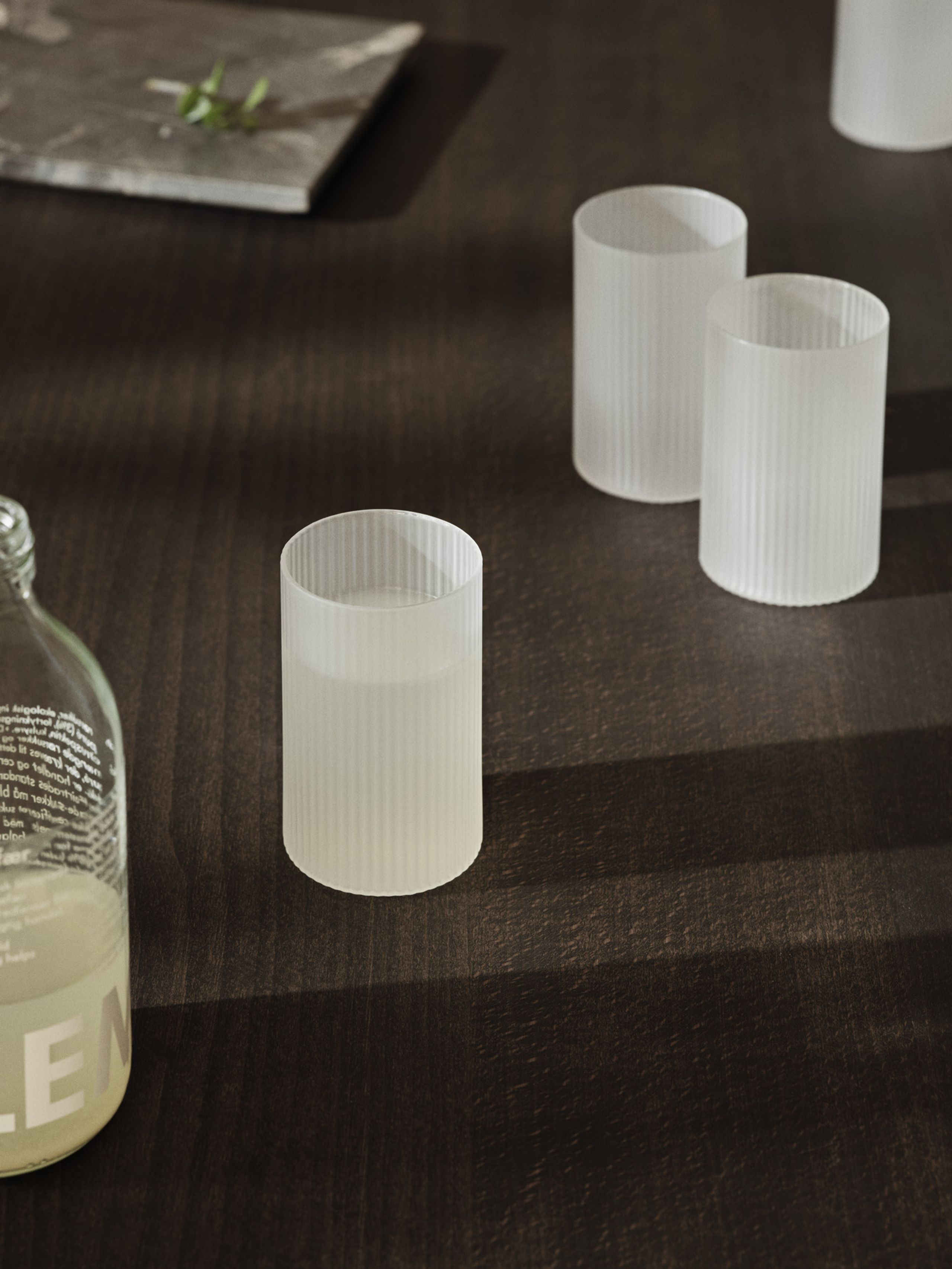 Ferm Living - Glass - Ripple Verrines (Set of 4) - Frosted