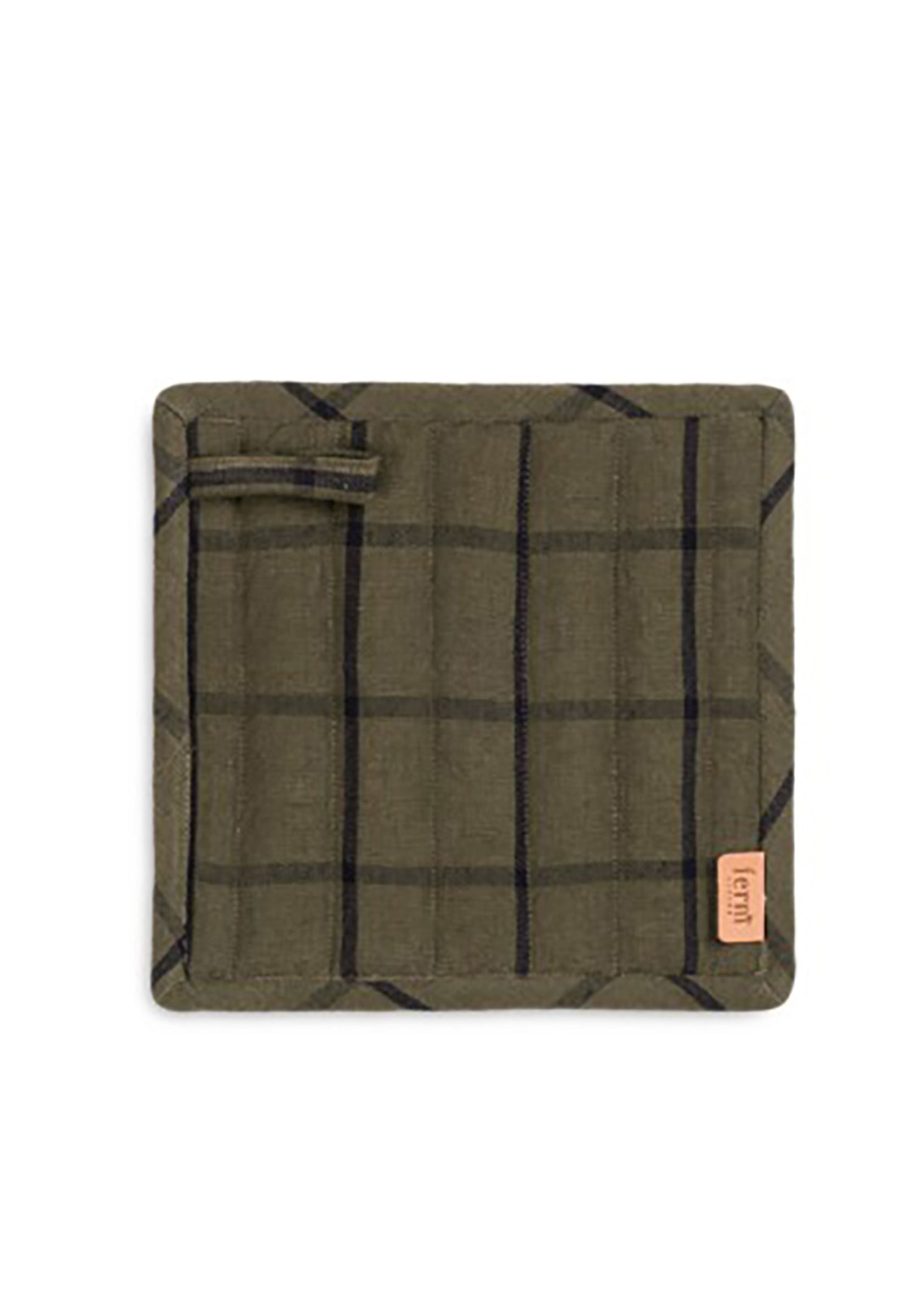 Ferm Living - Grydelapper - Hale Pot Holders - Green/Black