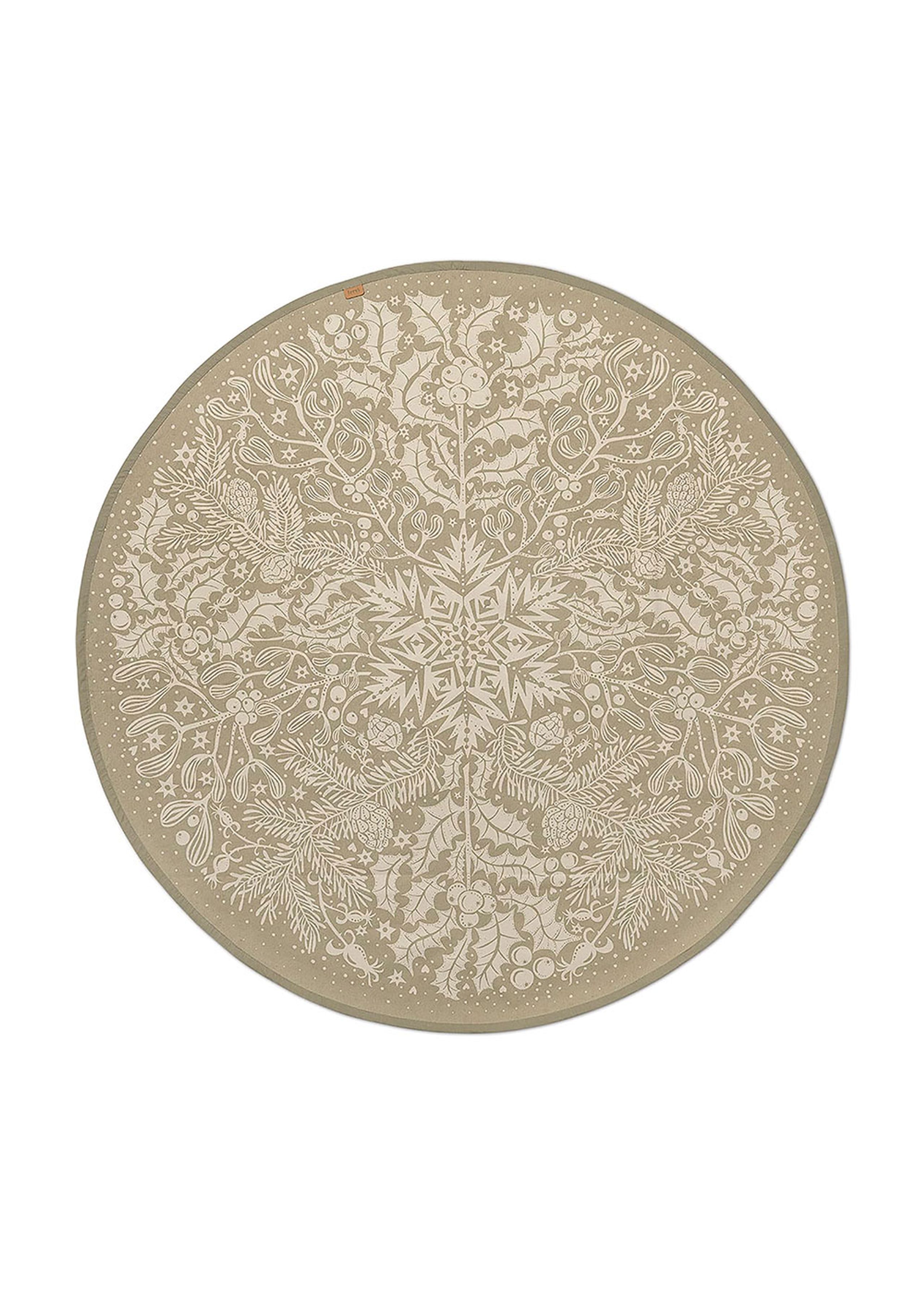 Ferm Living - Alfombra - Winter Forest Tree Blanket - Sage