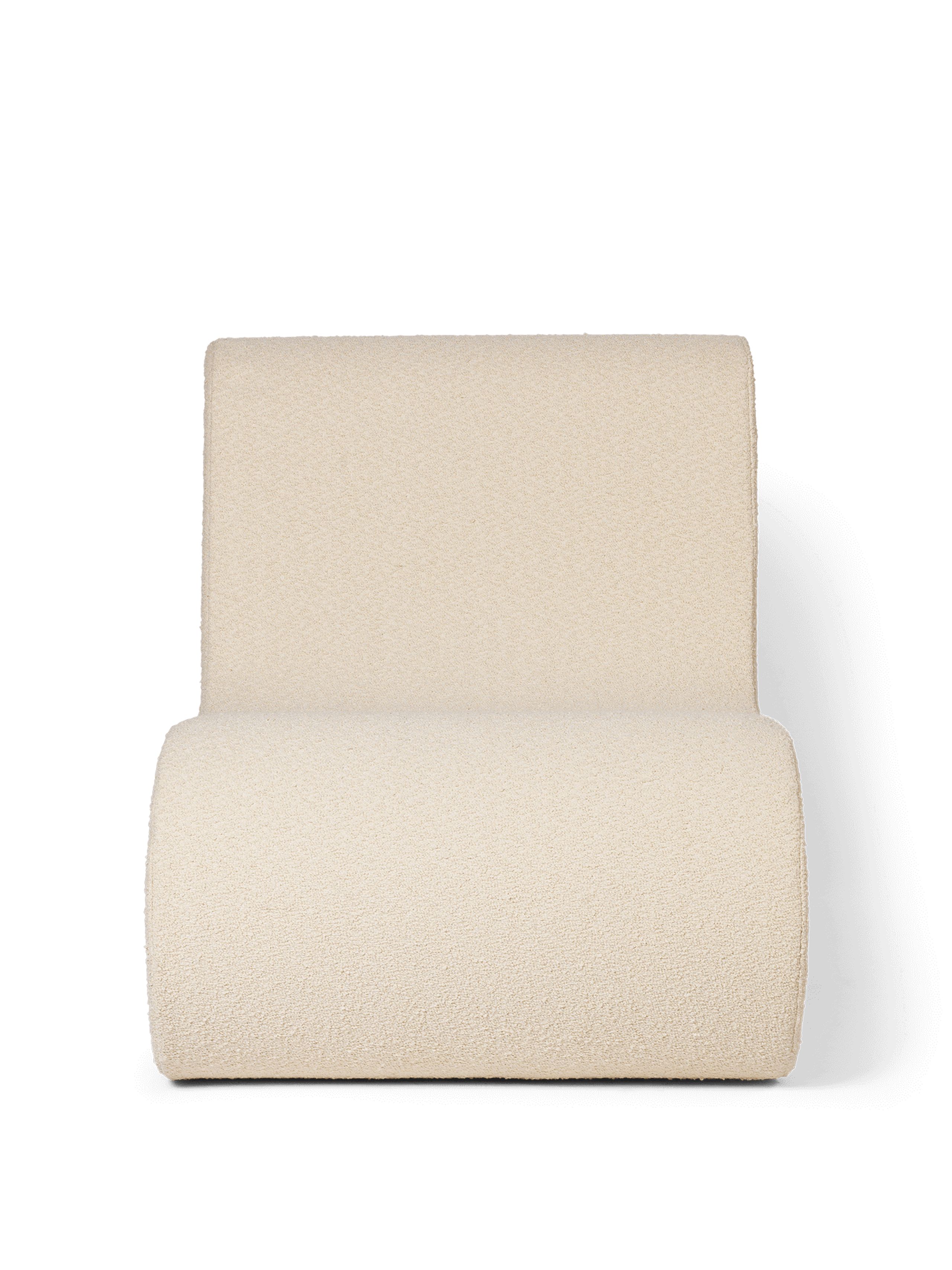 Ferm Living - Chaise de jardin - Rouli Center Module Pure Bouclé - Off-white