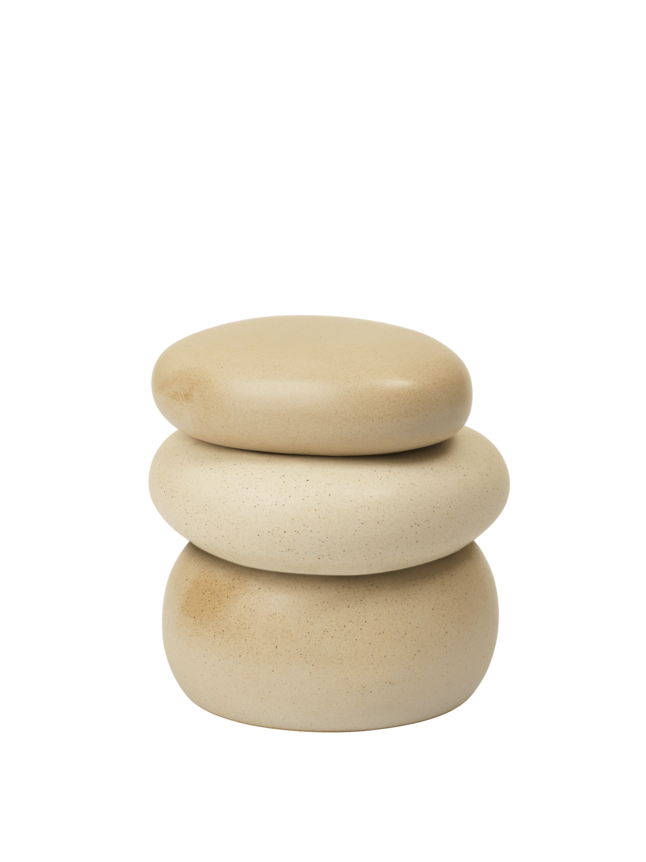 Ferm Living - Boîte - Pebble Box - Large - Sand/Cream