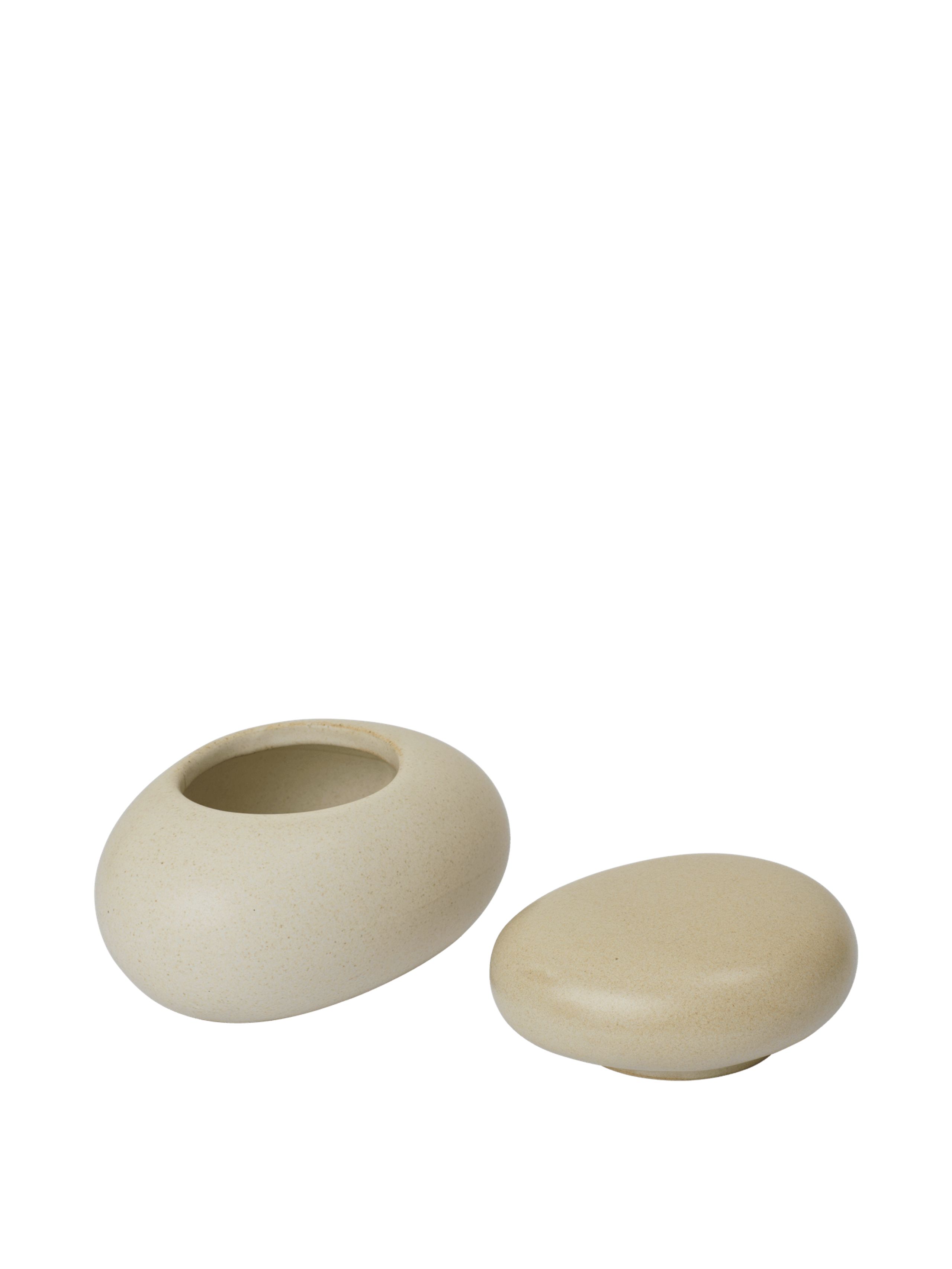 Ferm Living - Æske - Pebble Box - Small - Sand/Cream