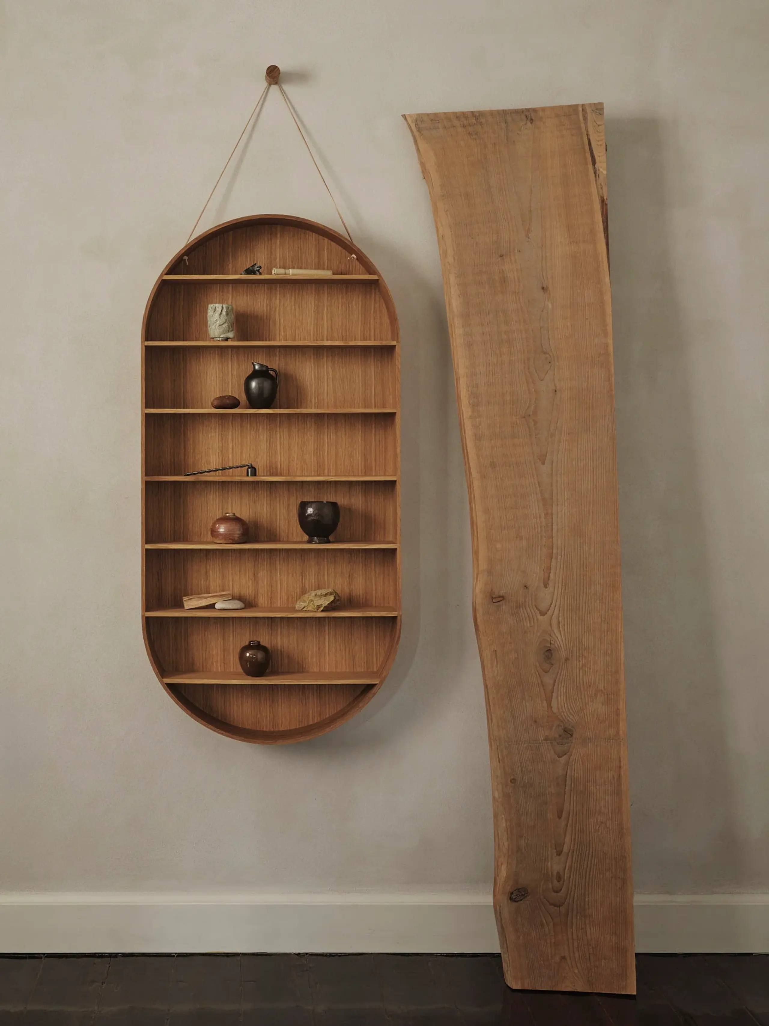 Ferm Living - Shelf - Oval Dorm - Oiled Oak