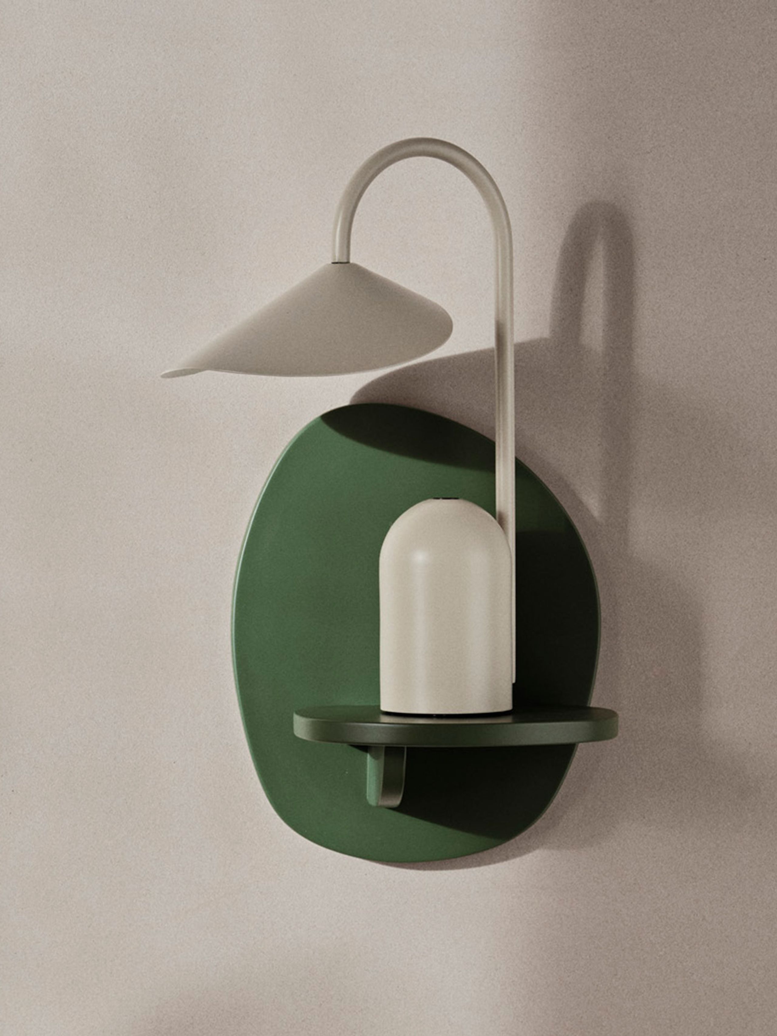Ferm Living - Półka - Pilu Shelf - H25 - Verdant Green