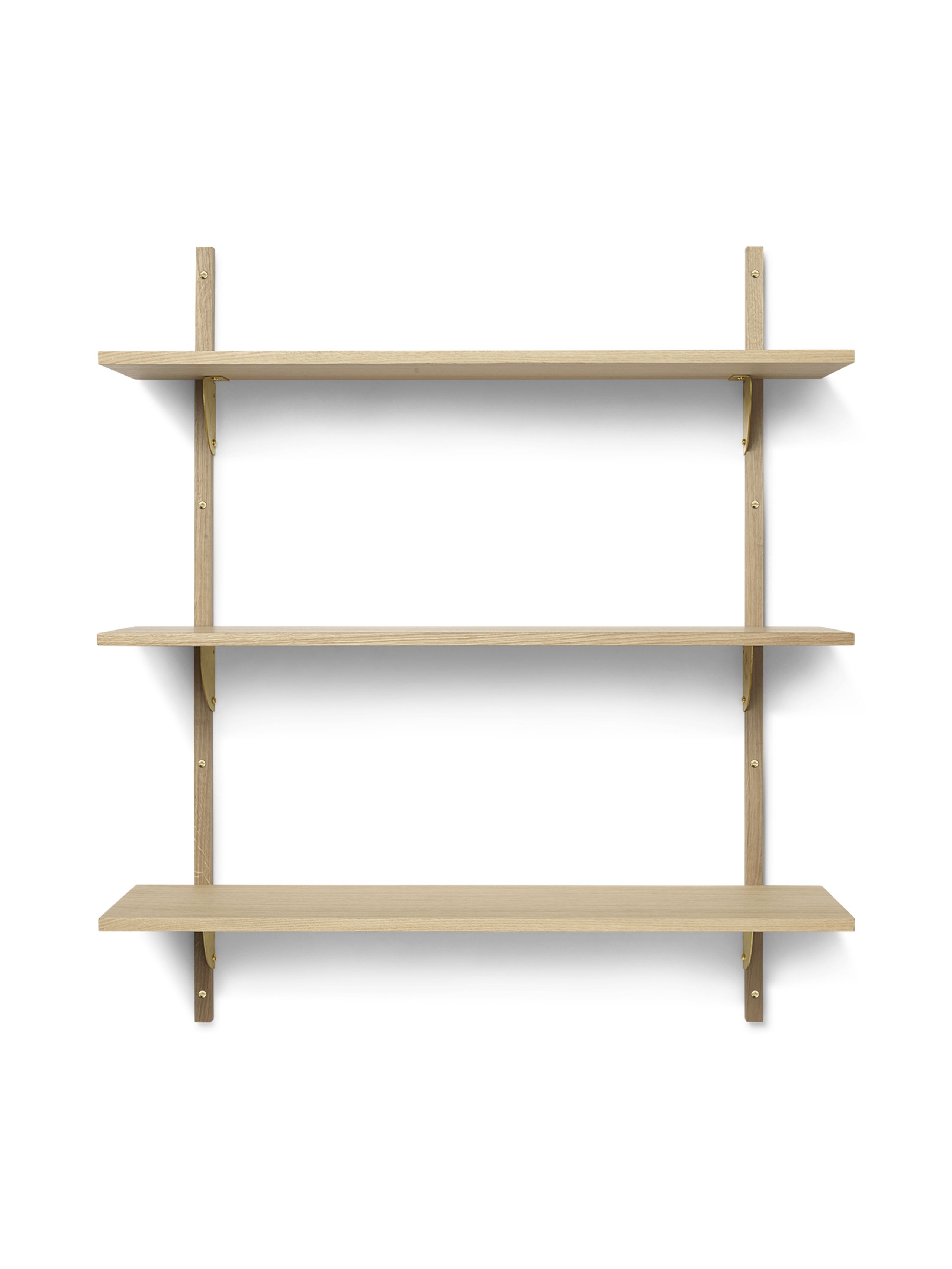 Ferm Living - Estante - Sector Shelf - Oak/Brass - T/W