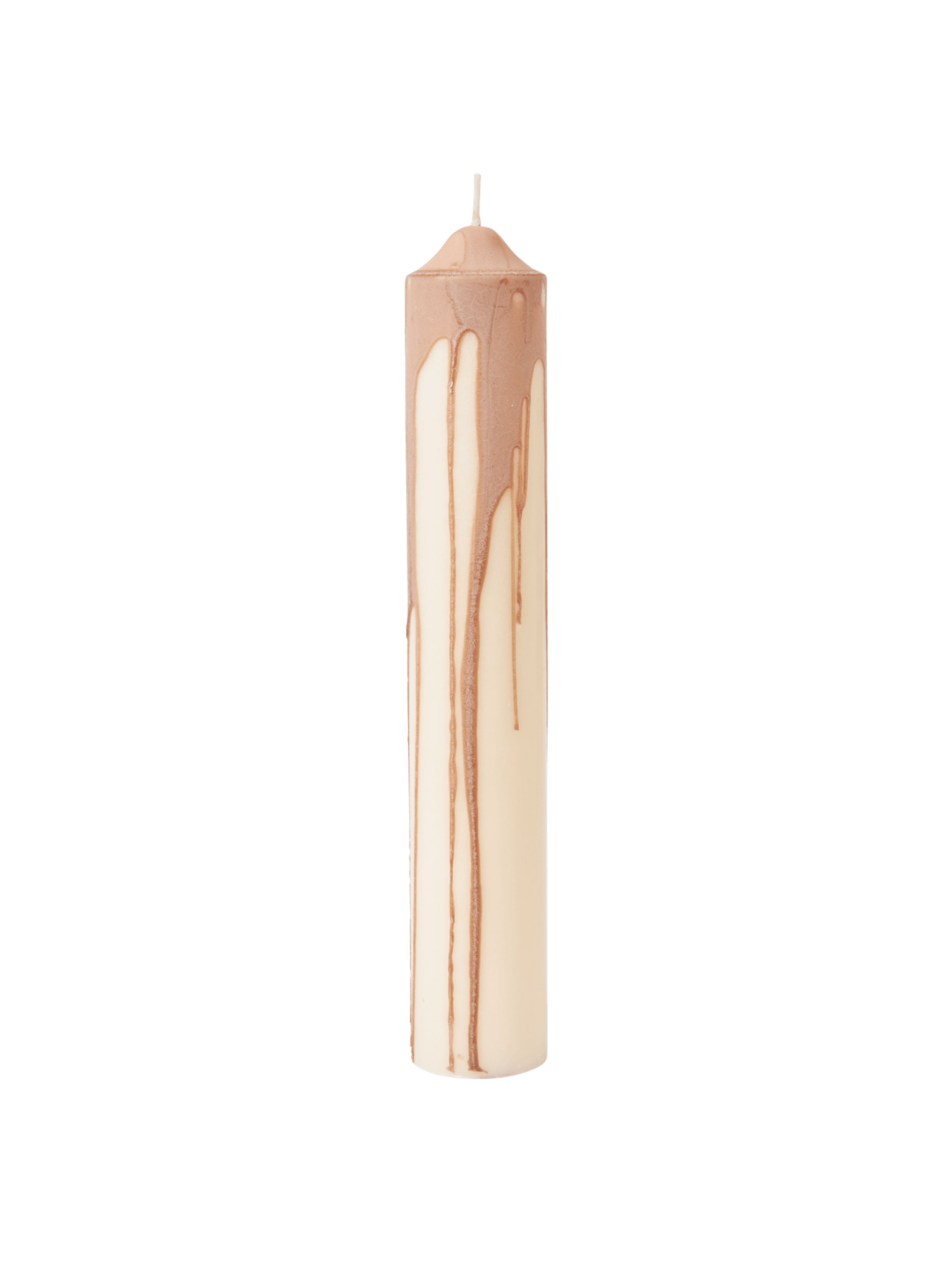 Ferm Living - Prato refractário - Dryp Pillar Candle - Beige