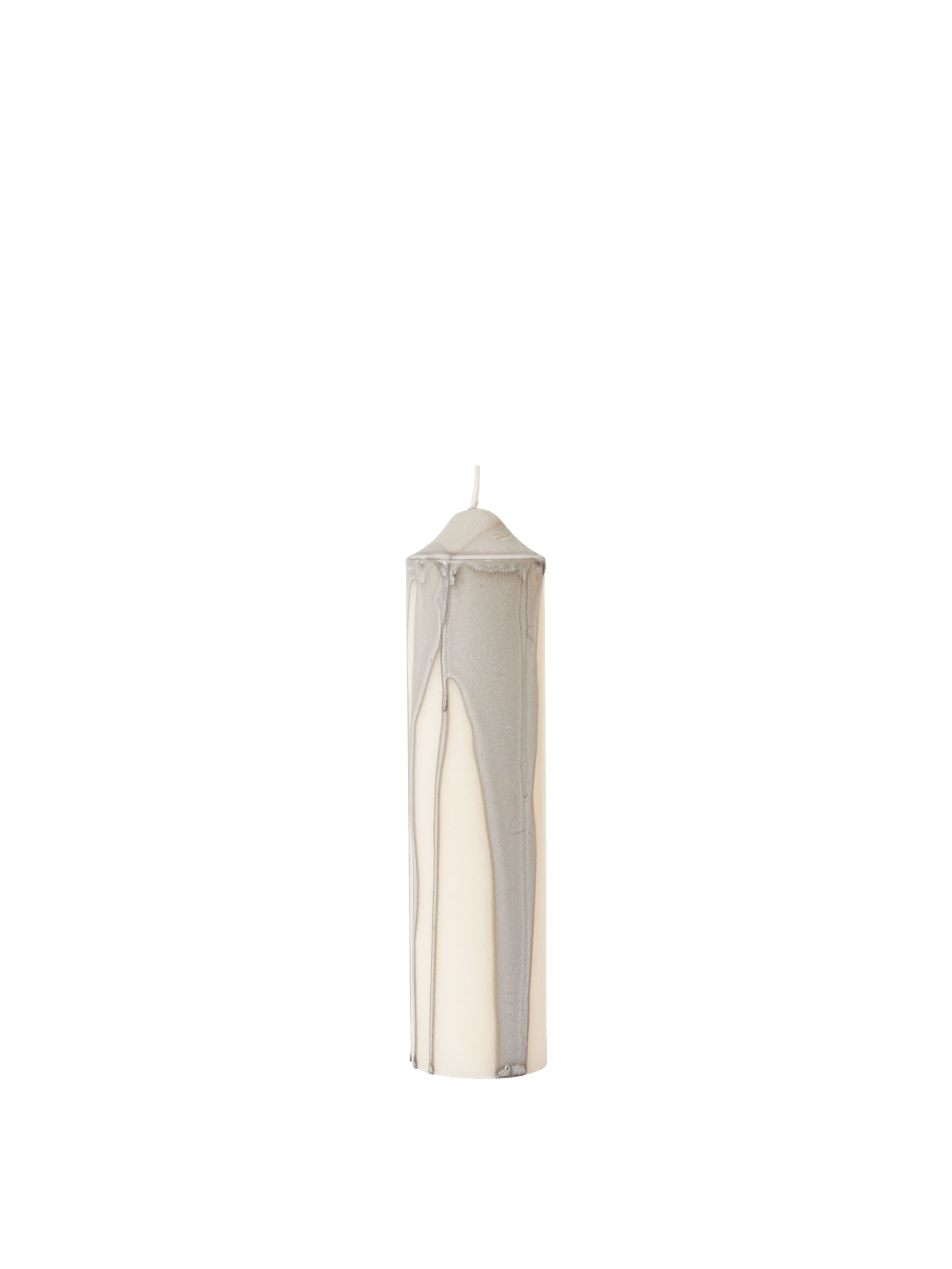 Ferm Living - Naczynie żaroodporne - Dryp Pillar Candle - Warm Grey