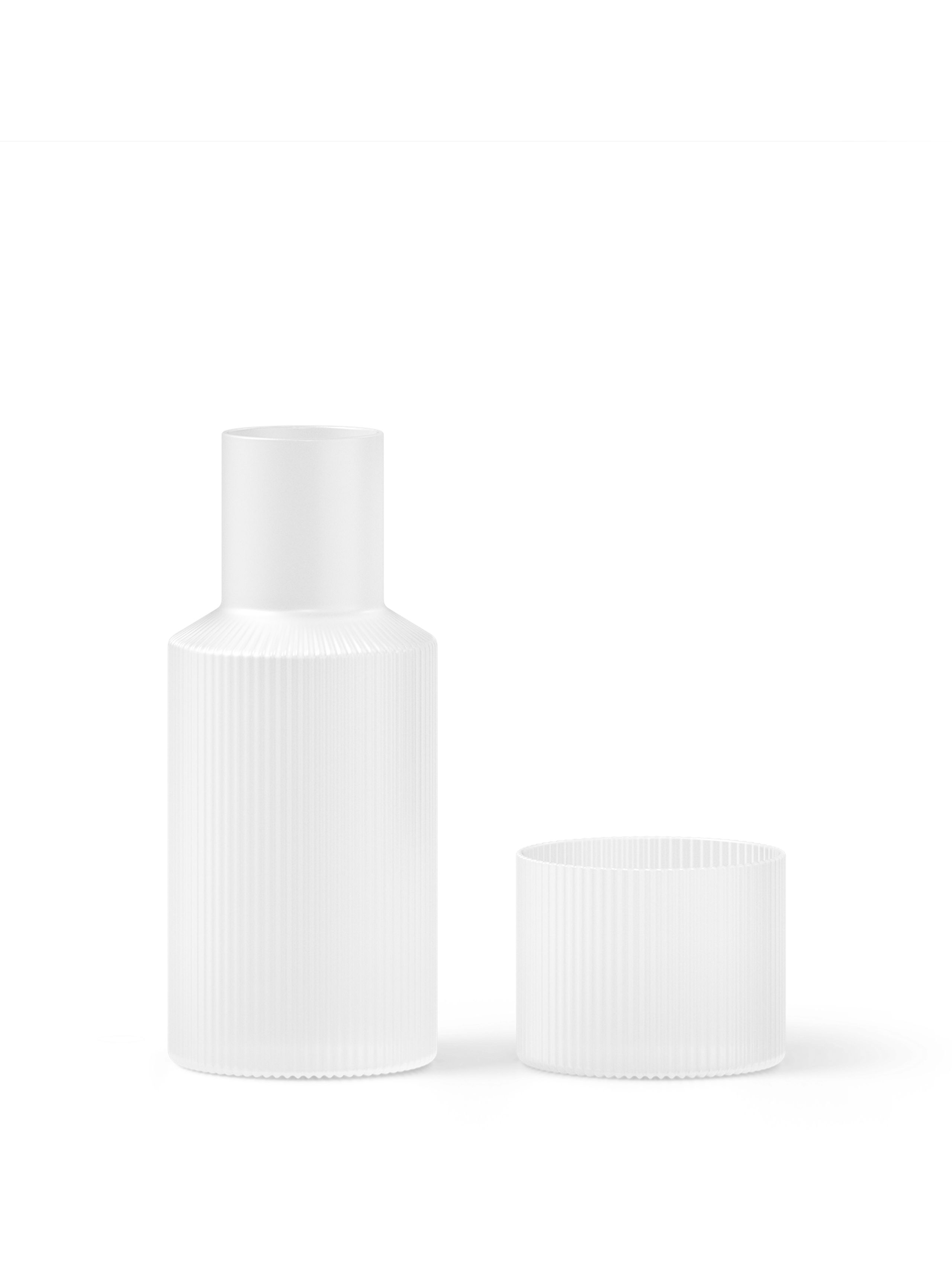 Ferm Living - Karaffel - Ripple Carafe Set - Frosted