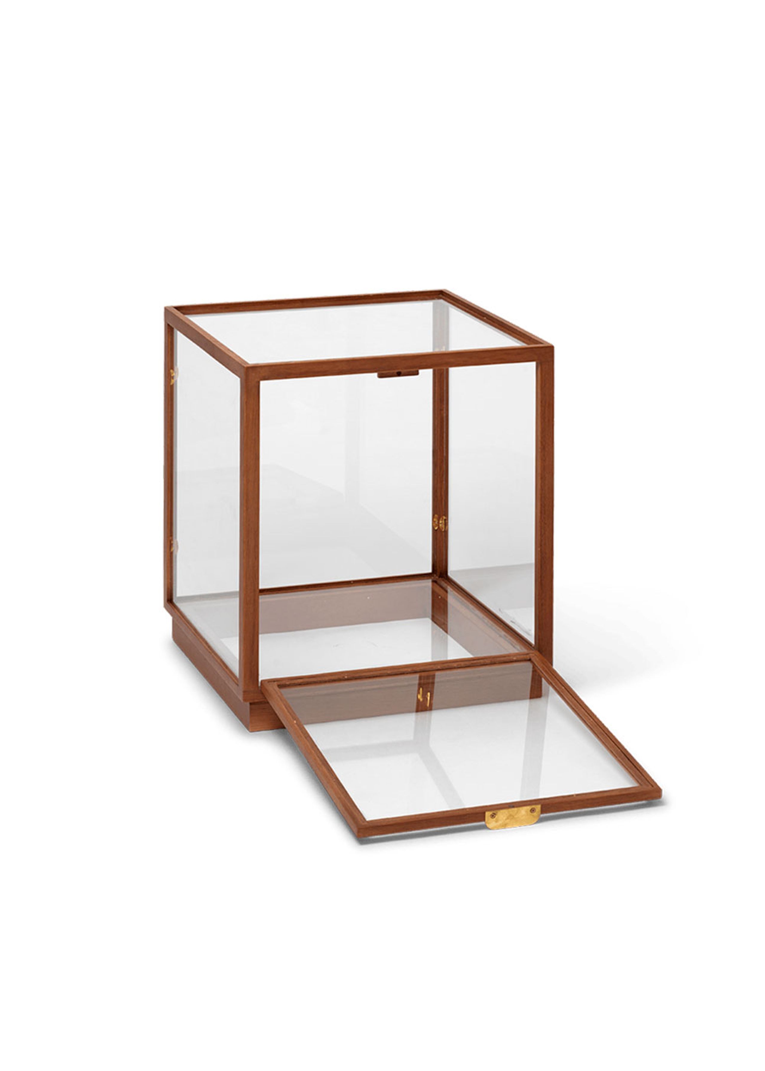 Ferm Living - Boîtes - Miru Glass Montre - Dark Stained Oak