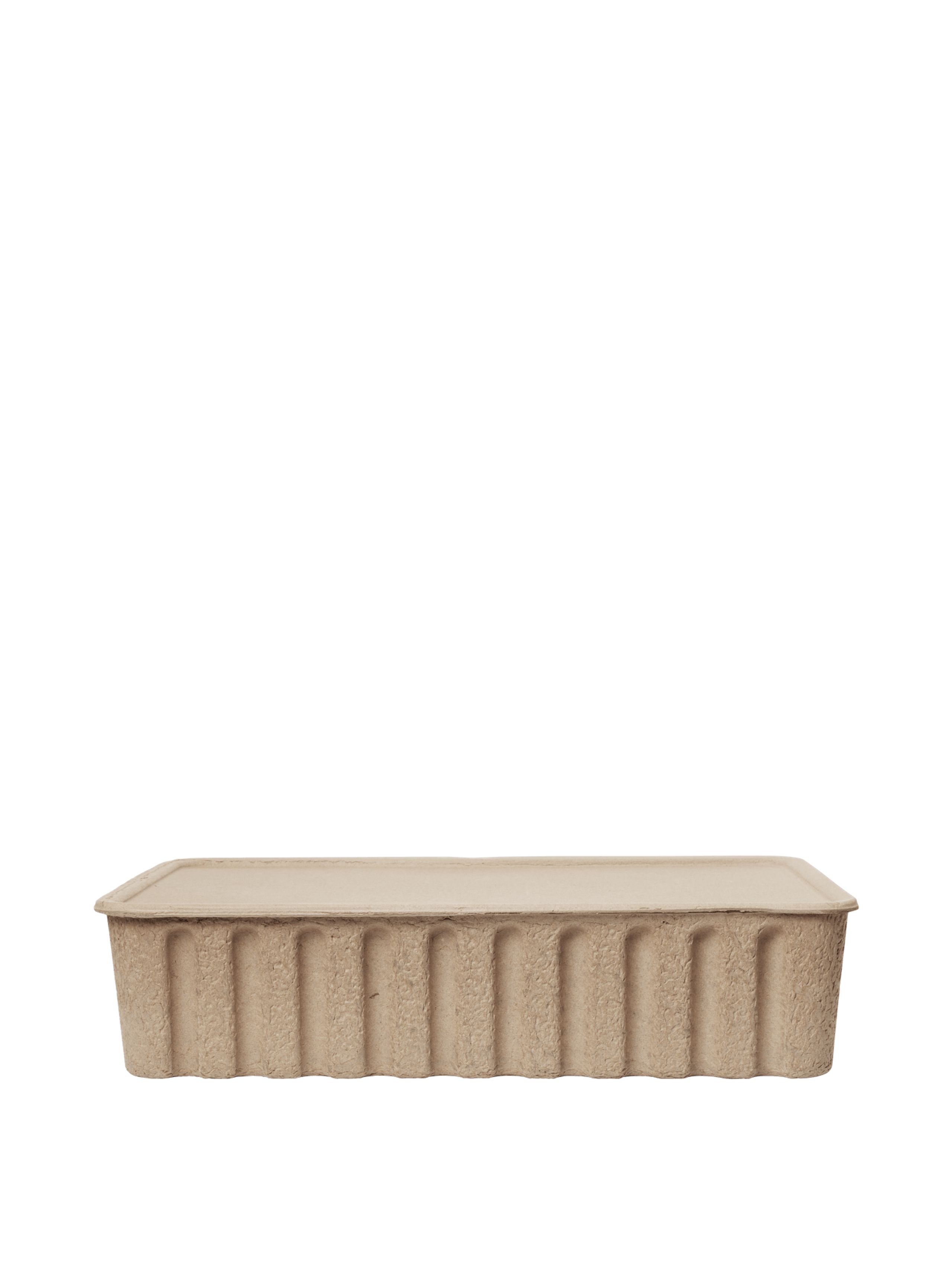 Ferm Living - Boxen - Paper Pulp Box - Set of 2 - Brown - Extra Large