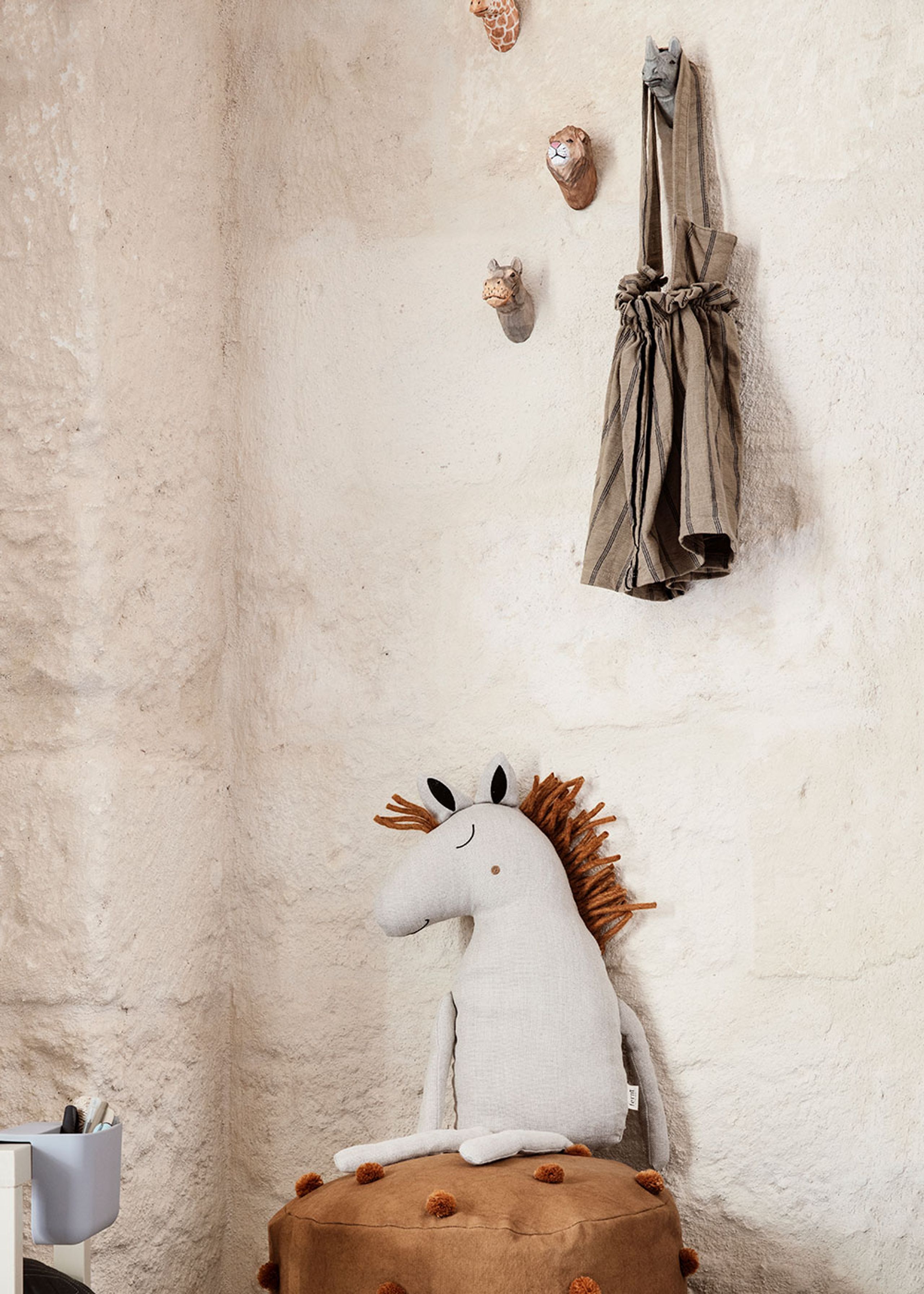 Ferm Living - Knager - Animal Hand-Carved Hook - Lion