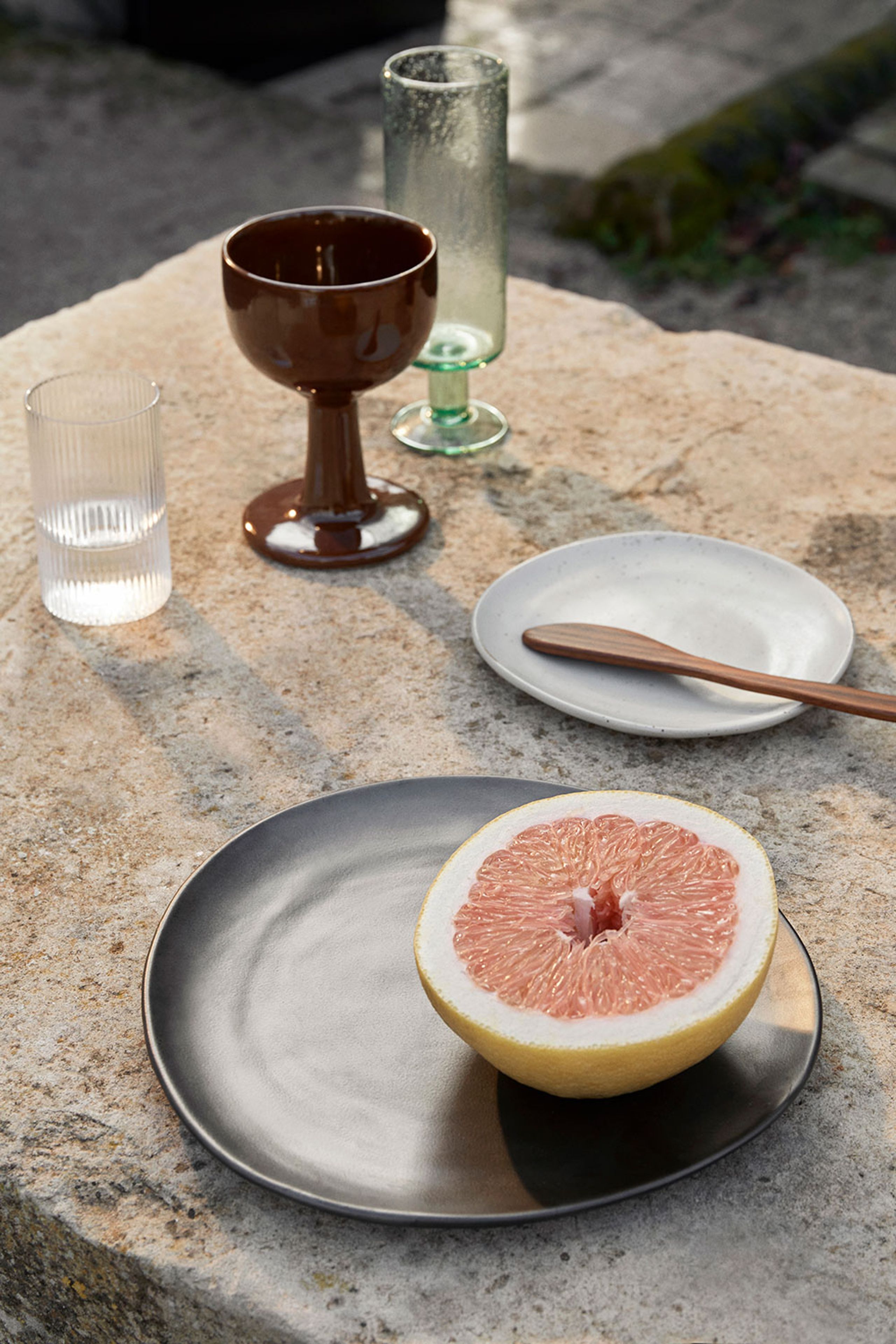 Ferm Living - Couteau - Cairn Butter Knives - Dark Brown