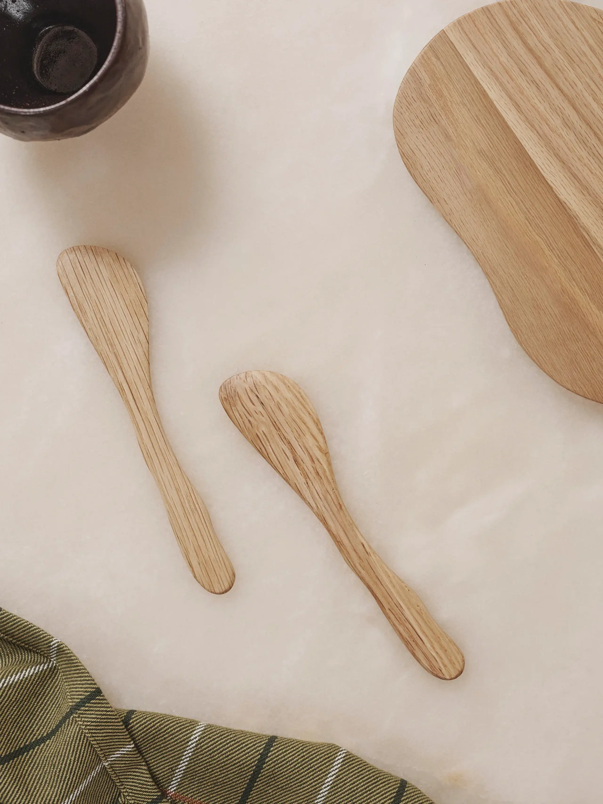 Ferm Living - Nóż - Cairn Butter Knives - Set Of 2 - Set of 2 - Oak