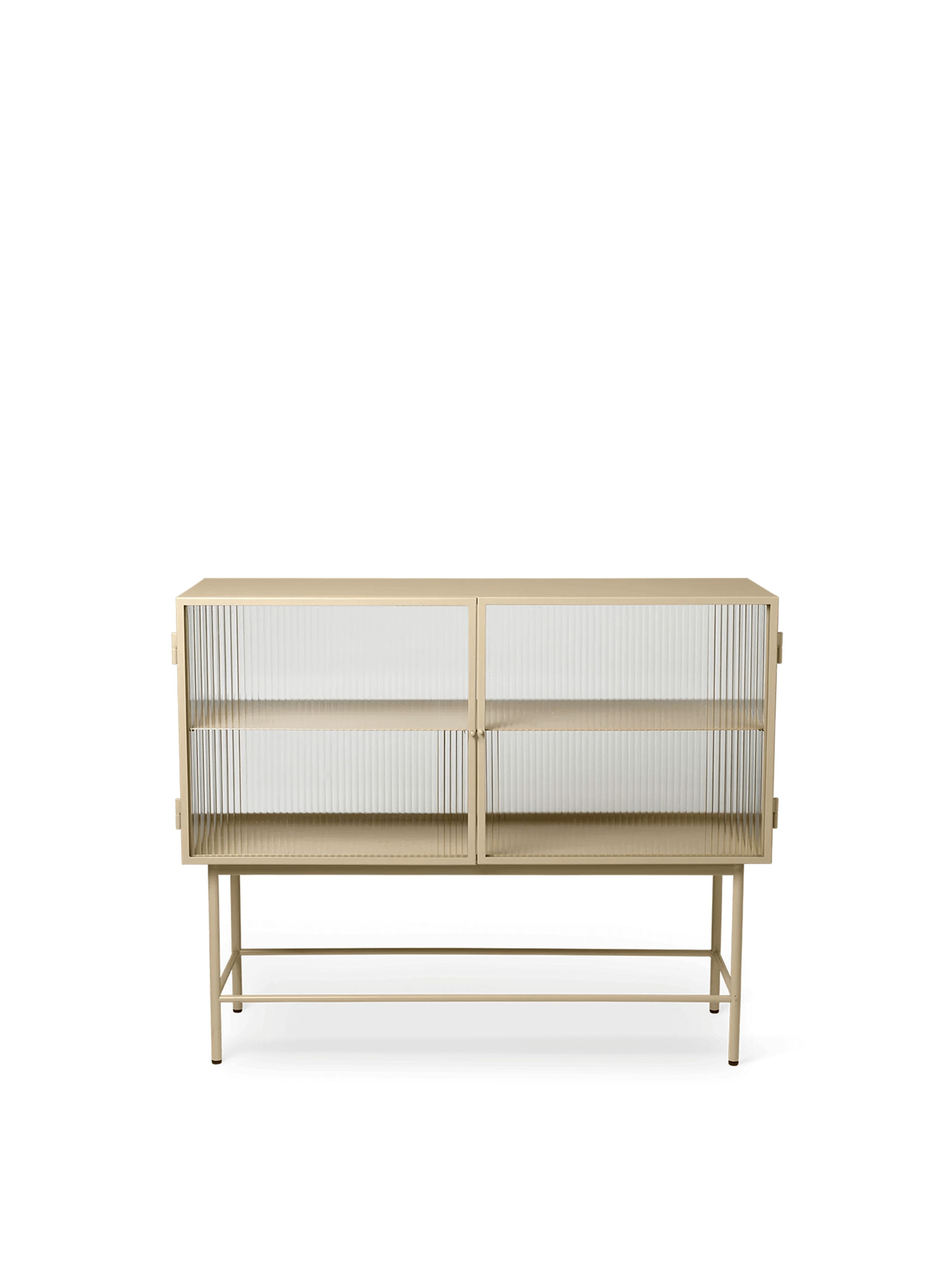 Ferm Living - Dresser - Haze Sideboard - Reeded Glass - Cashmere