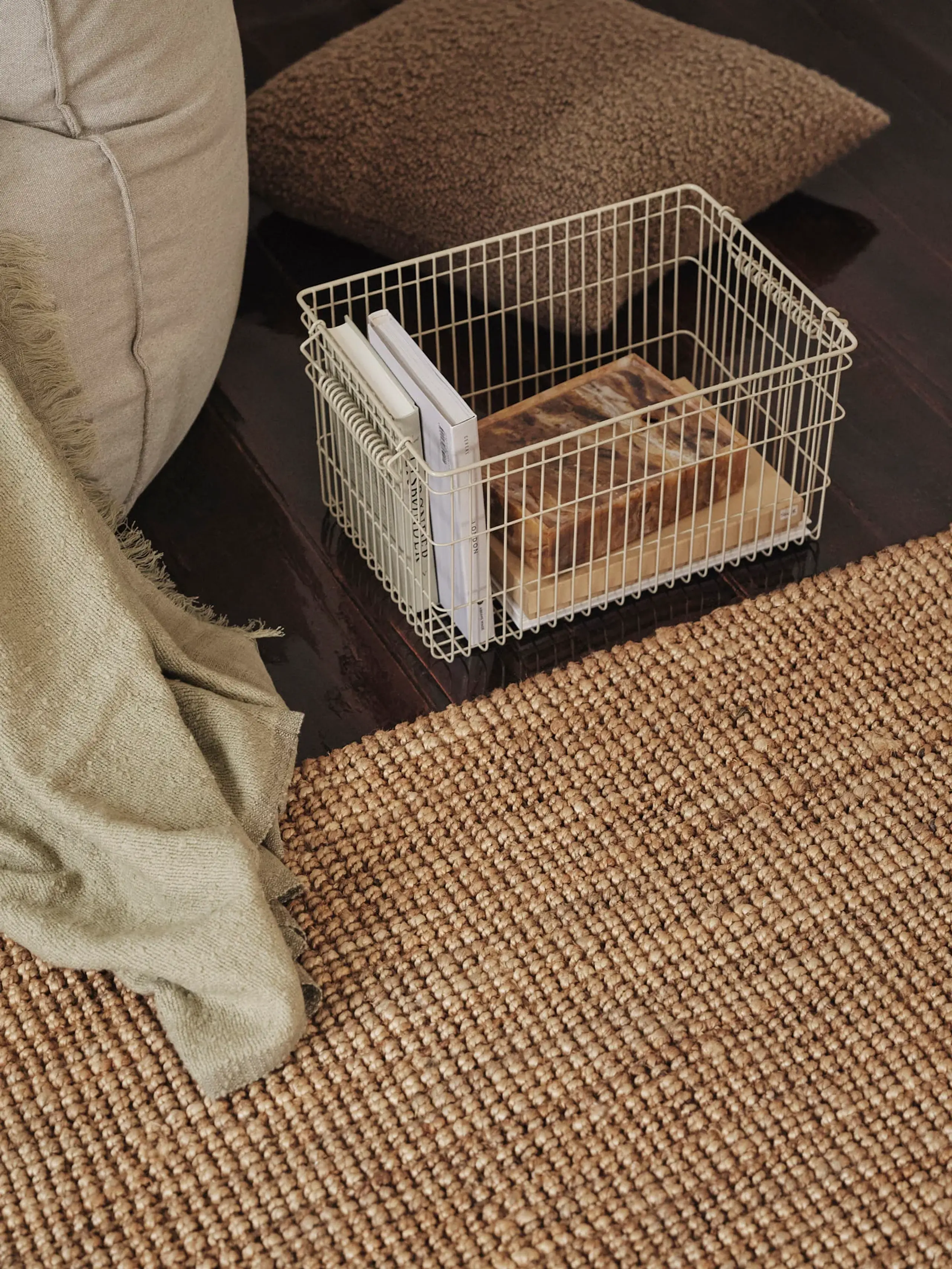 Ferm Living - Korb - Cala Stackable Baskets - Set Of 2 - Set of 2 - Cashmere