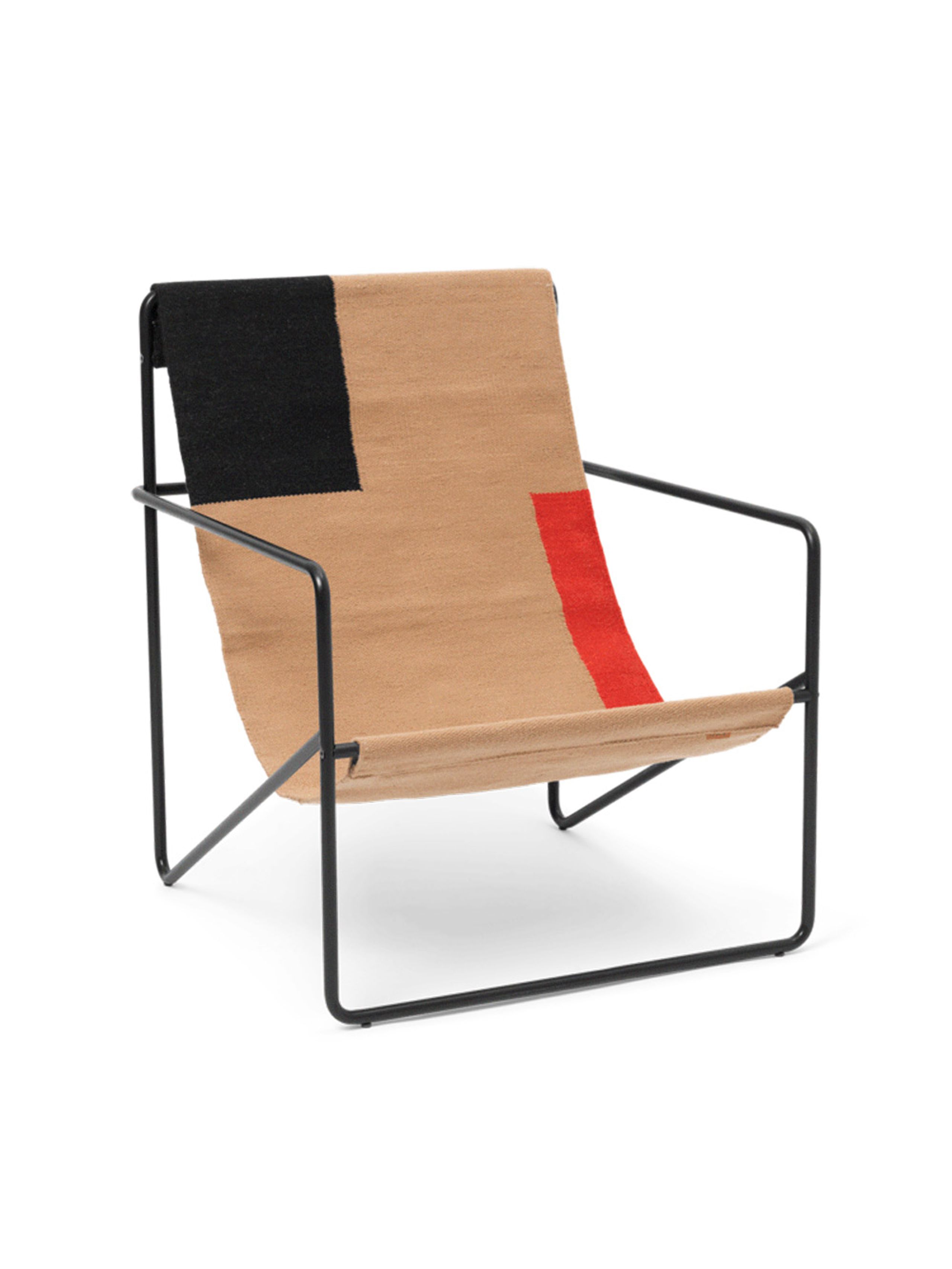 Ferm Living - Lænestol - Desert Chair - Block / Black