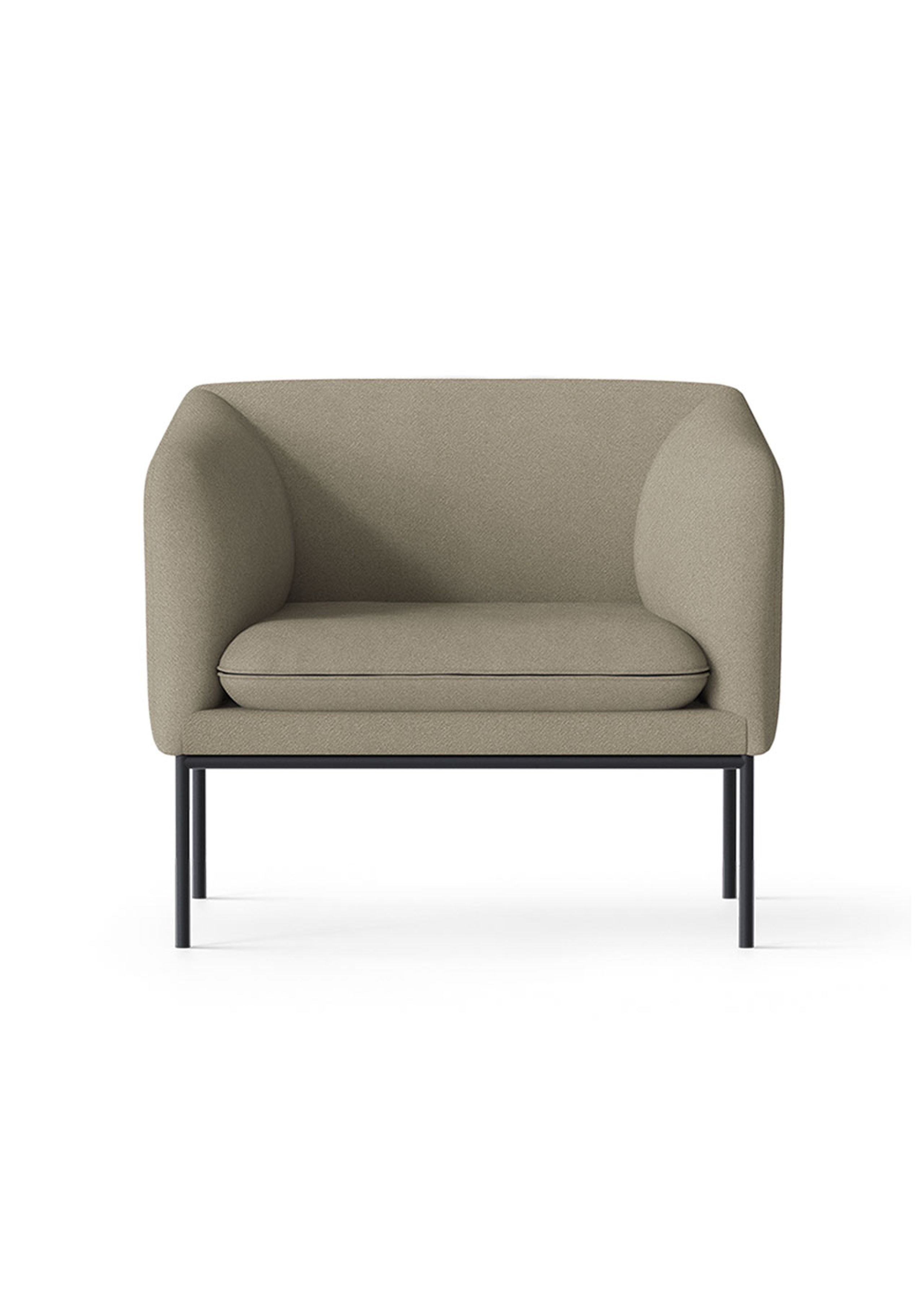 Ferm Living - Fauteuil - Turn 1-Seater - Black - Grain - Cashmere