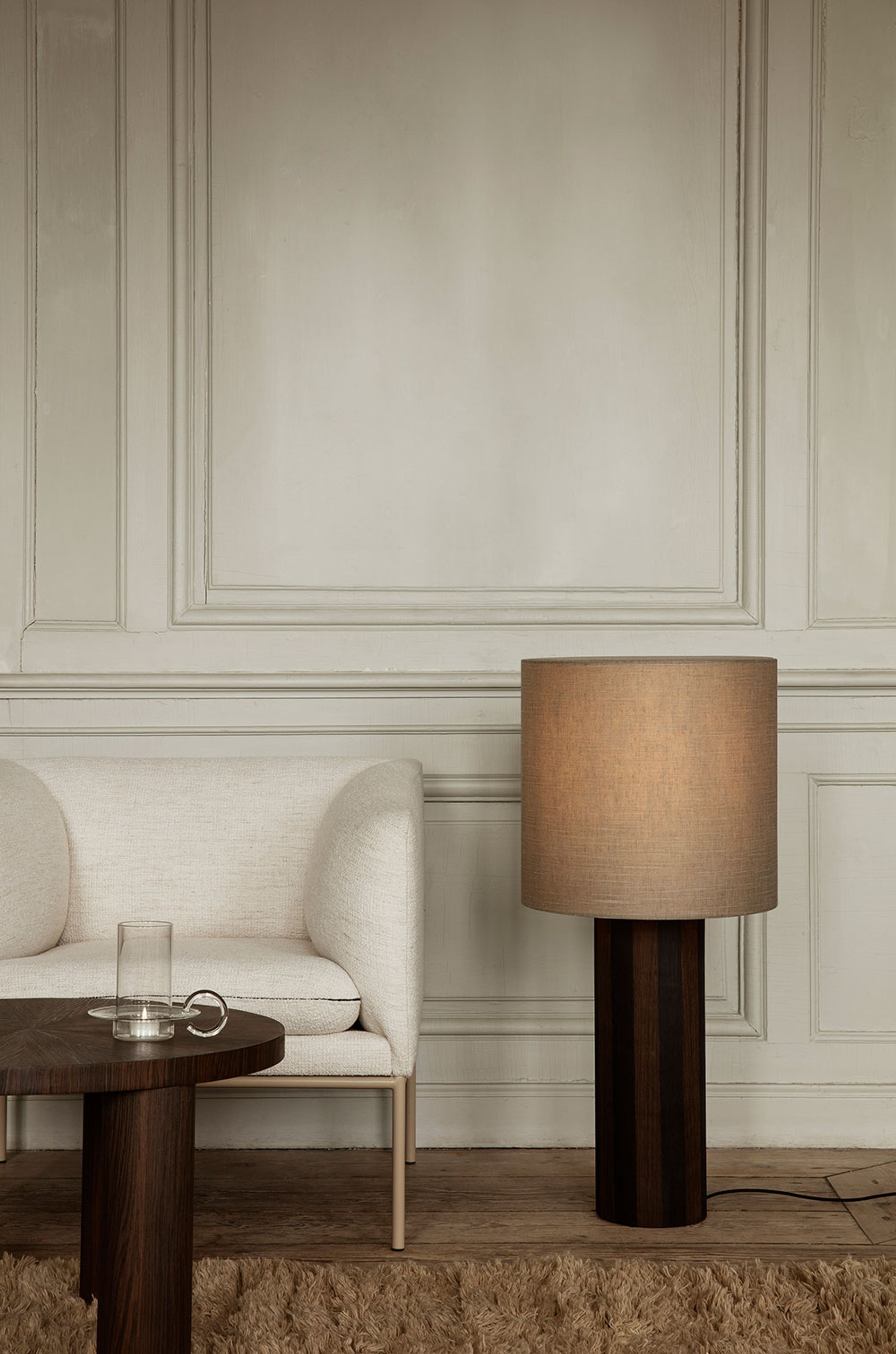 Ferm Living - Fauteuil - Turn 1-Seater - Black - Grain - Cashmere