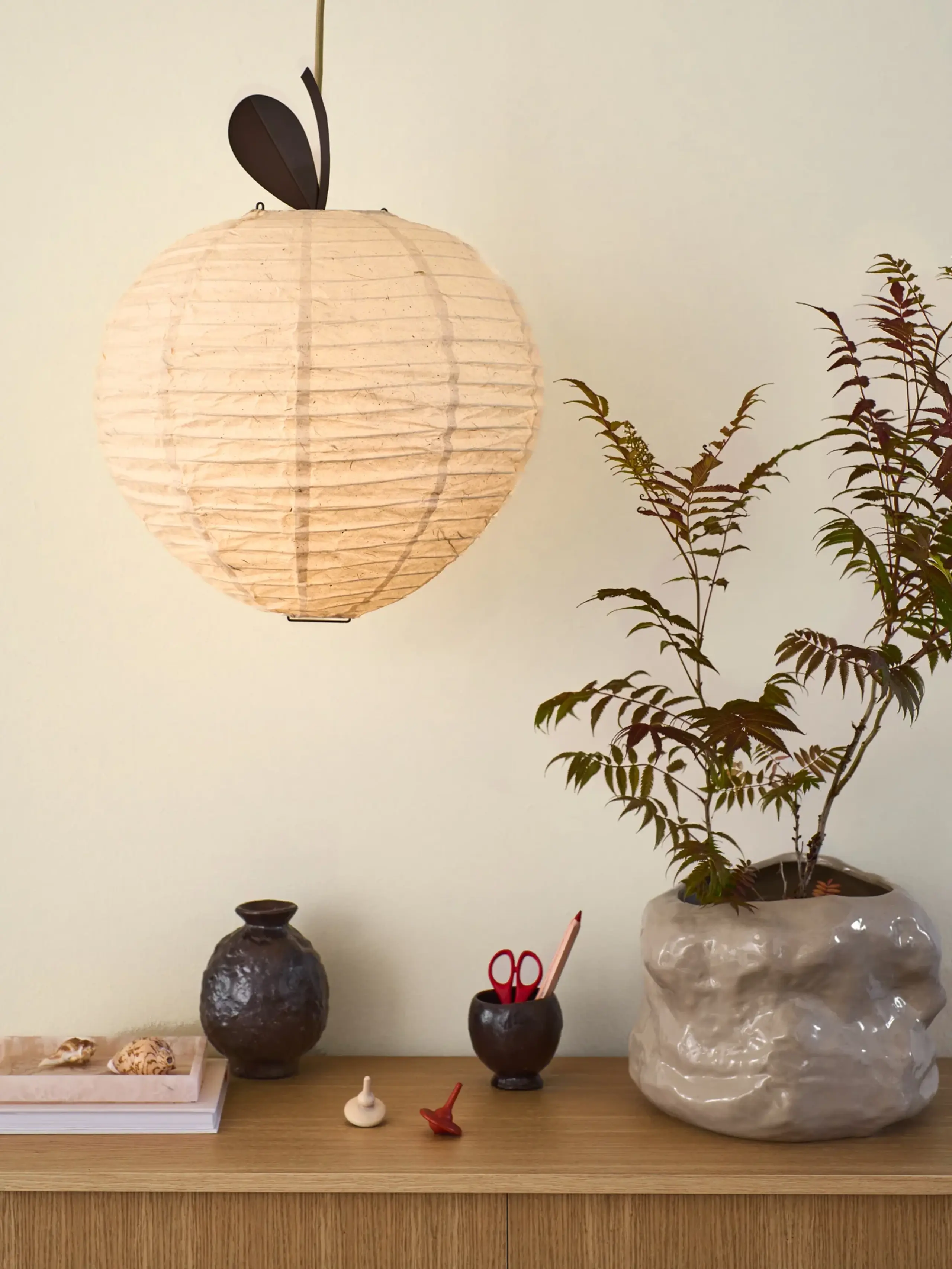 Ferm Living - Lasten lamppu - Apple Lampshade - Natural - Natural