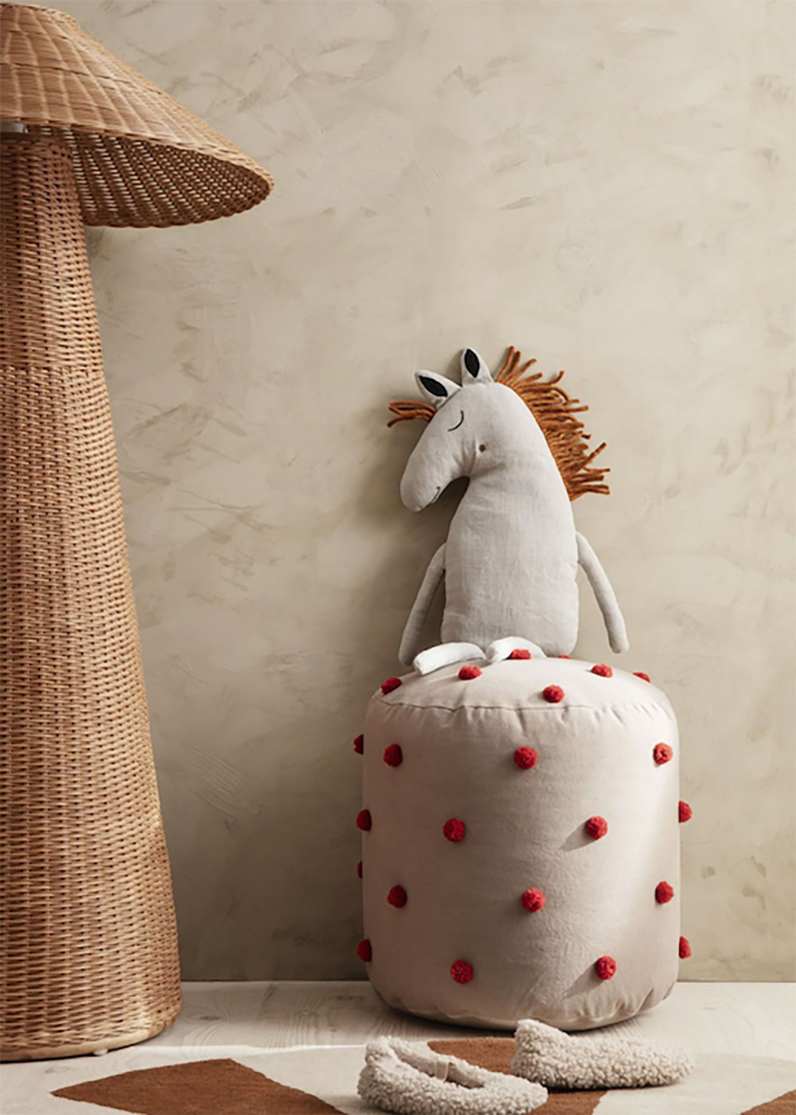 Ferm Living - Lelut - Horse Cushion - Natural