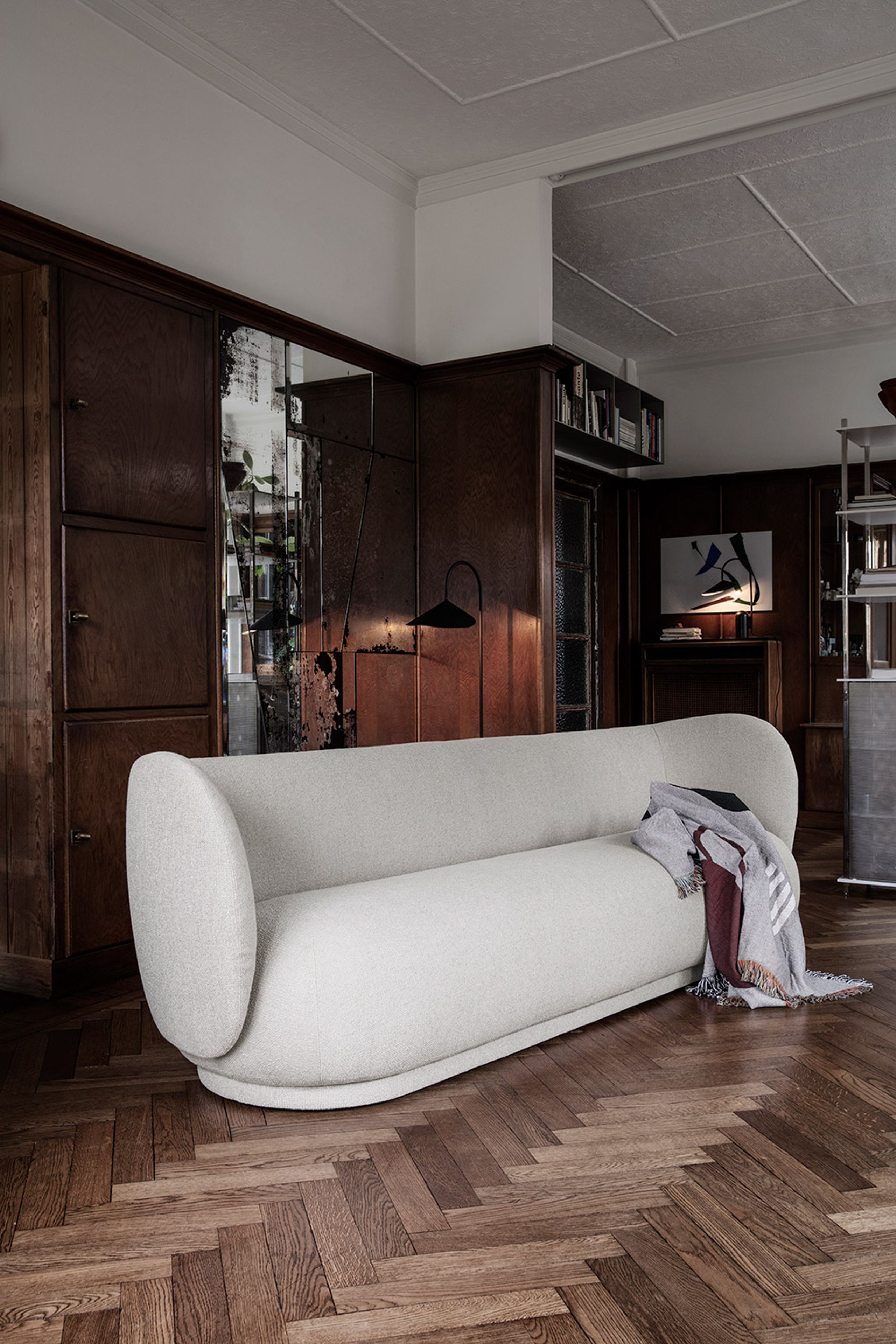 Ferm Living - Loungesofa - Rico 4-pers Sofa - Grain - Cashmere