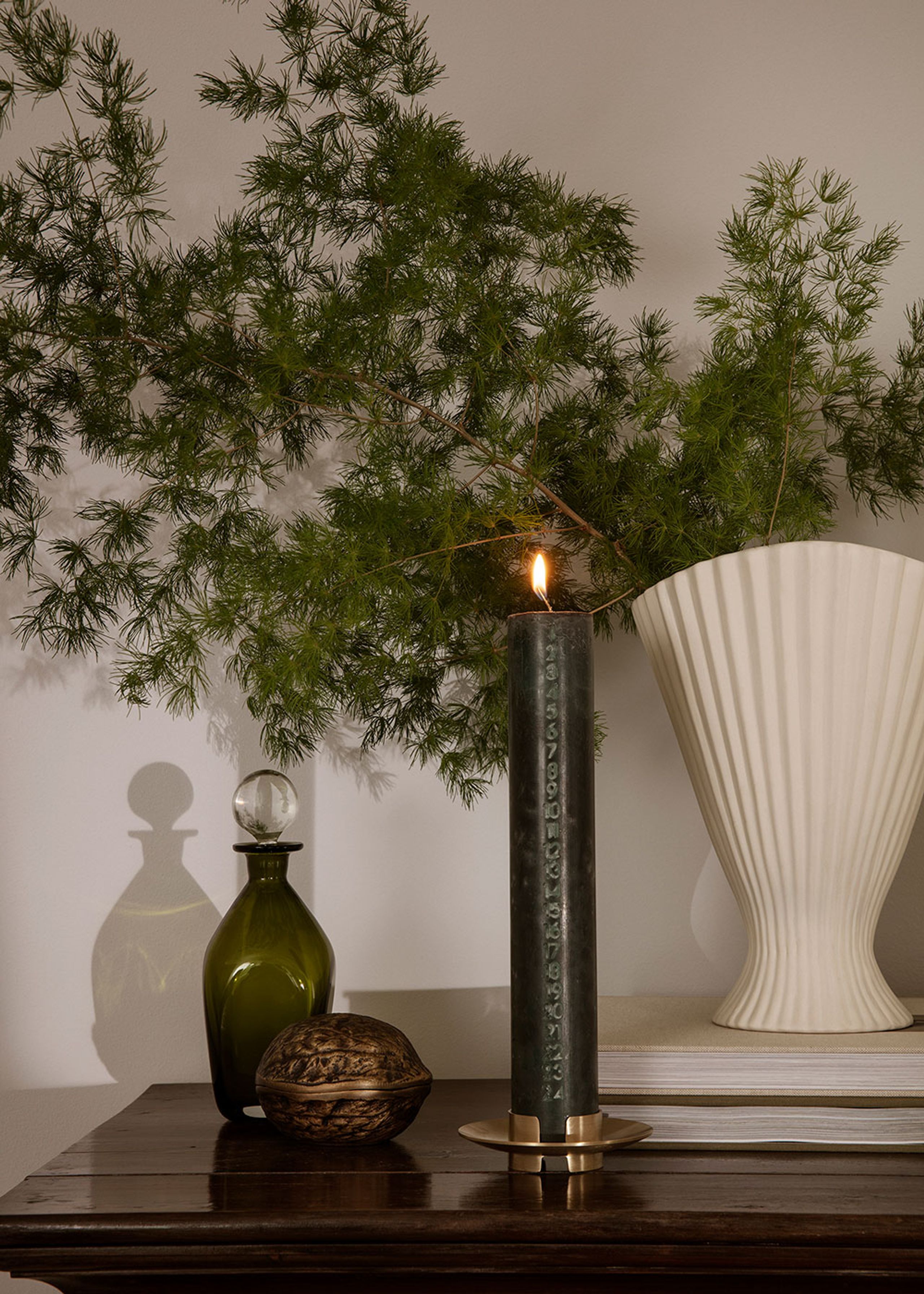 Ferm Living - Candle Holder - Block Candle Holder - Brass - Brass