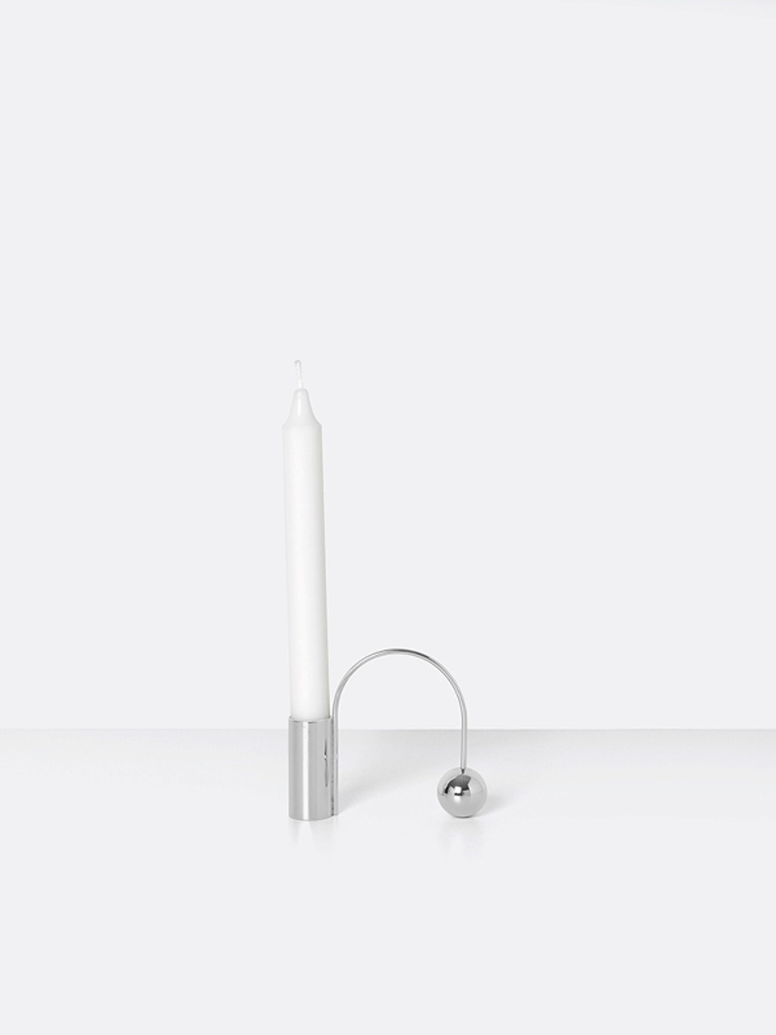 Ferm Living - - Balance Candle Holder - Chrome