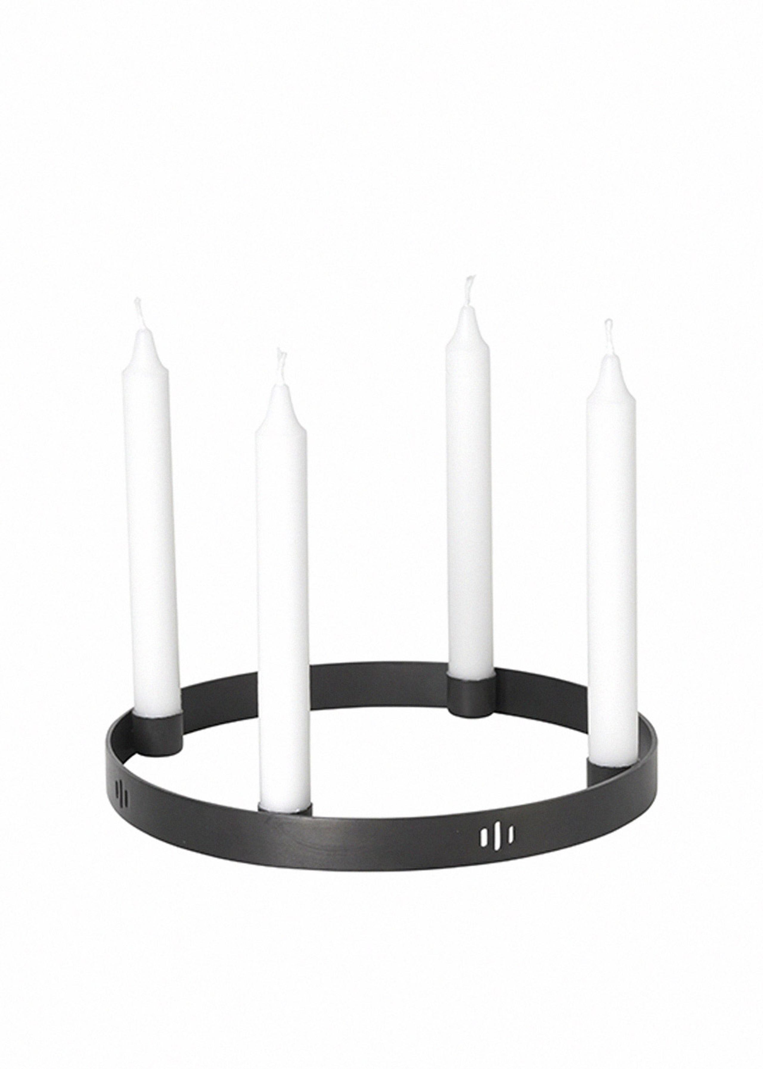 Ferm Living - Kerzenständer - Candle Holder Circle - Small - Black