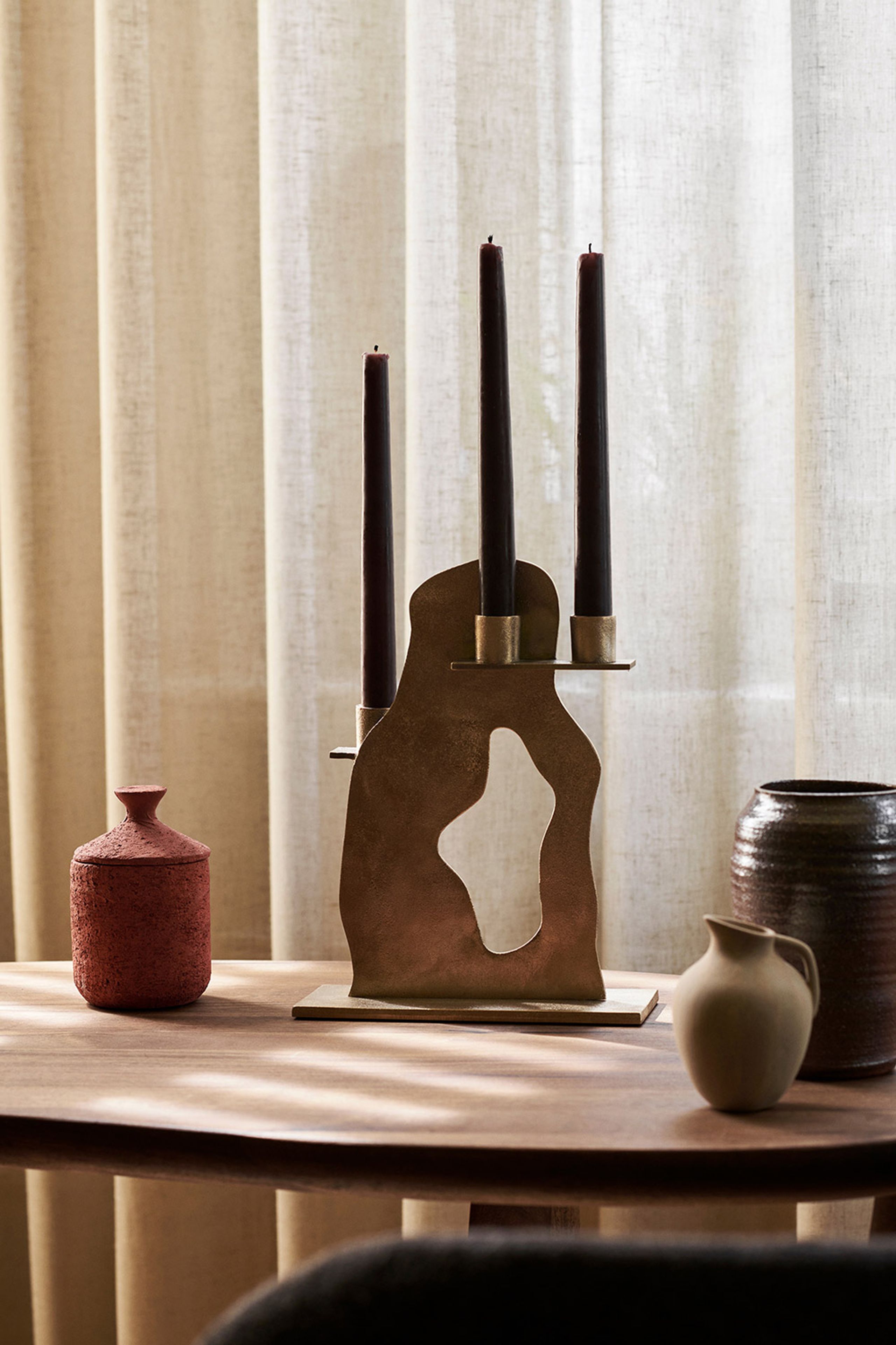 Ferm Living - Chandelier - Erode Candle Holder - Brass