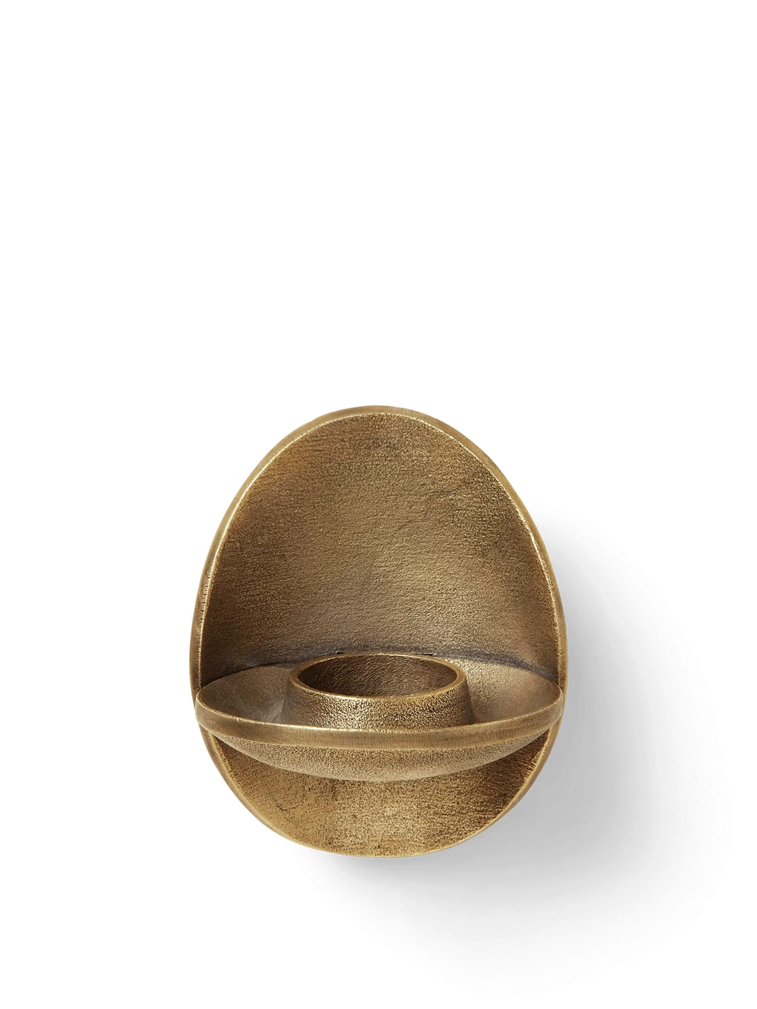 Ferm Living - Candle holder - Agapé Wall Tealight Holder - Brass Finish - Brass finish