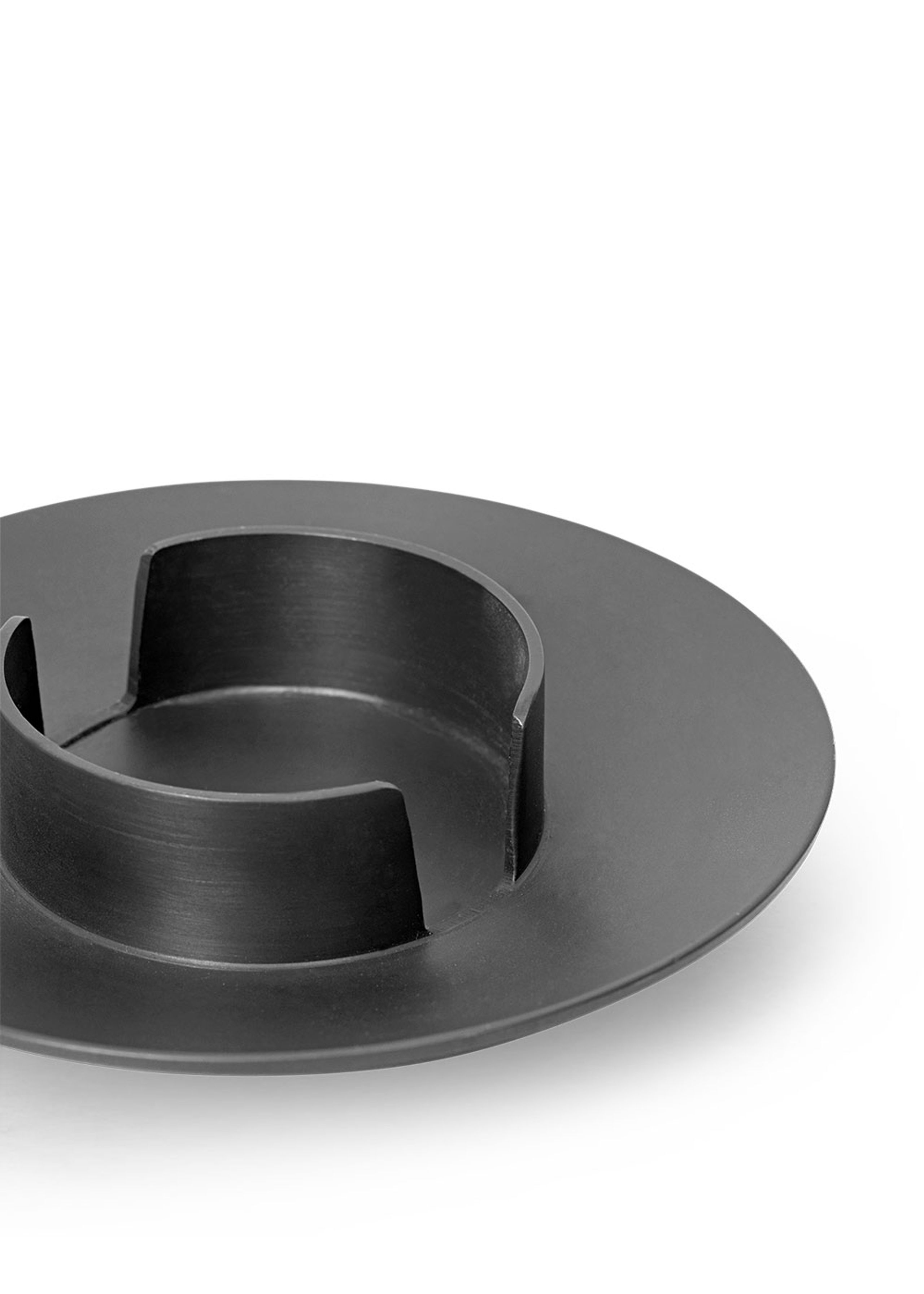 Ferm Living - Candlestick - Block Candle Holder - Black Brass