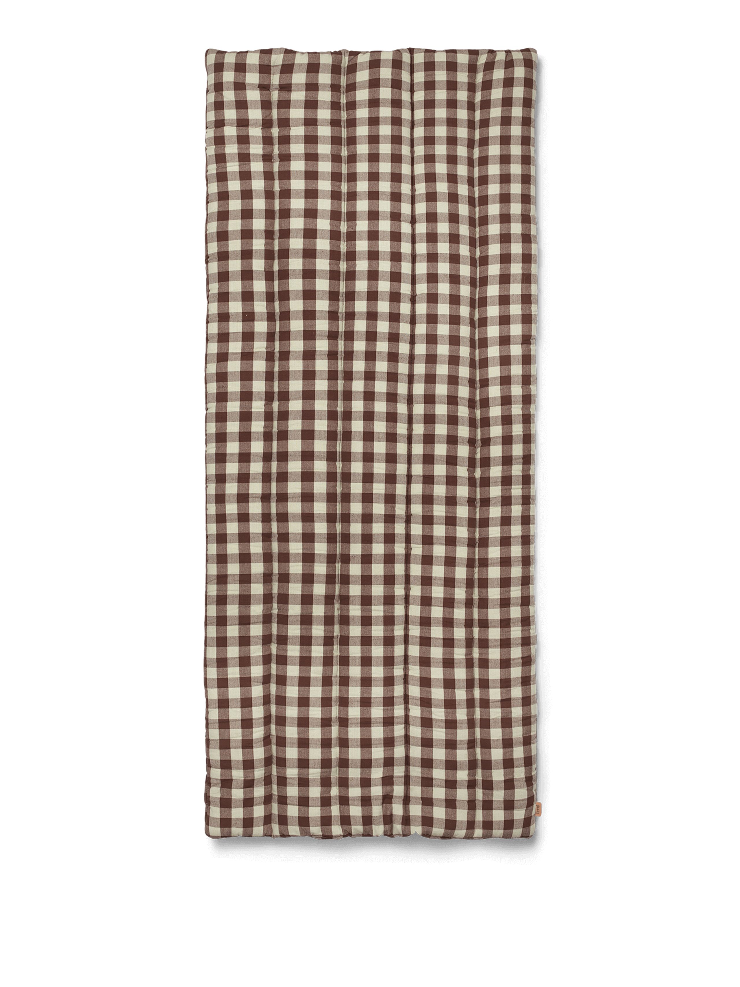 Ferm Living - Matrace - Bothy Check Quilted Mattress - Cinnamon/Green