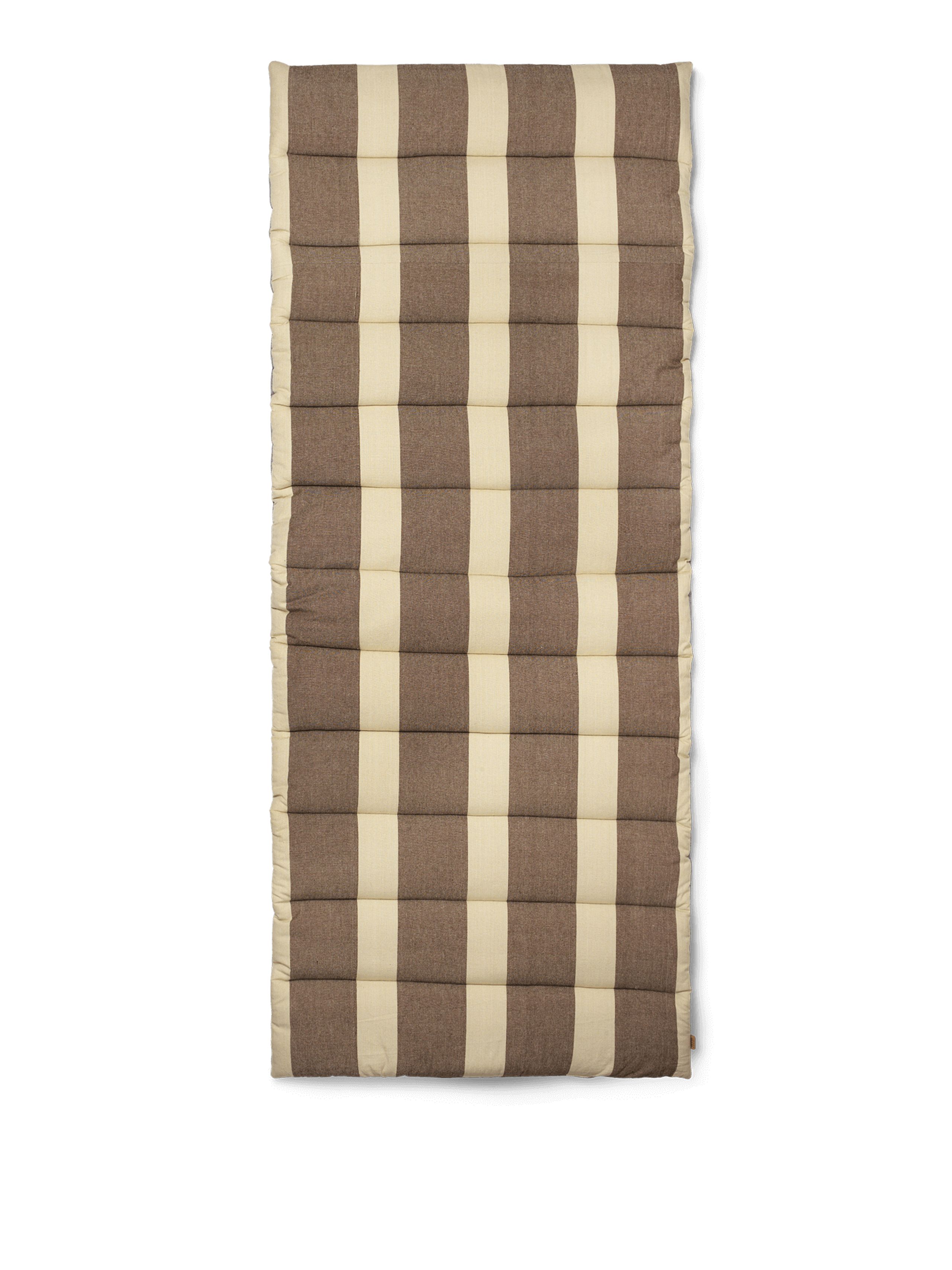Ferm Living - Materac - Strand Quilted Matress - Carob Brown/Parchment