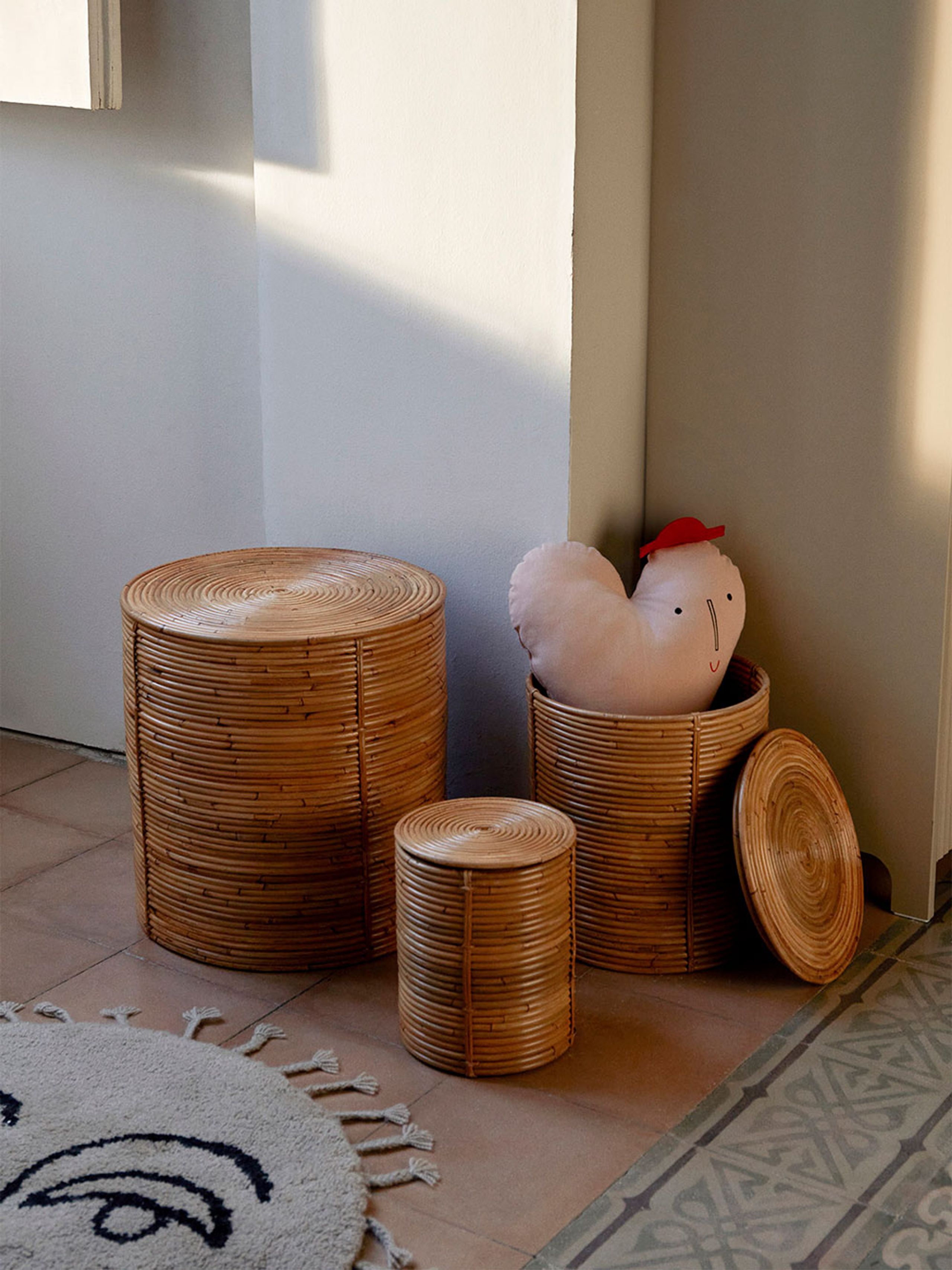 Ferm Living - Storage boxes - Column Storage - Natural